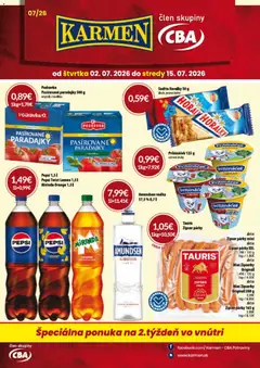 KARMEN CBA KARMEN CBA leták