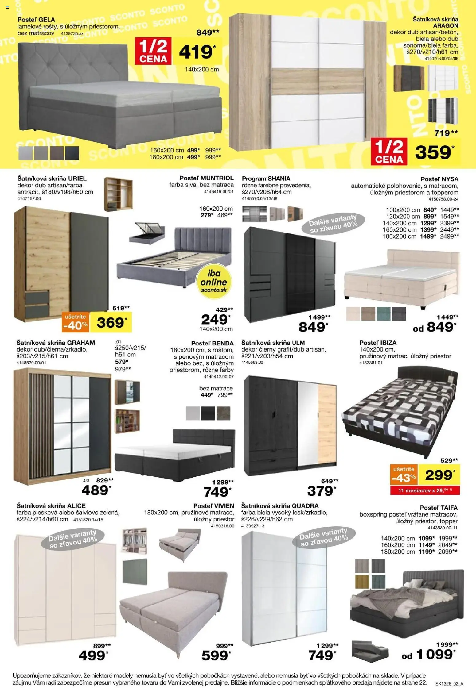 Sconto nábytok leták Leták in Slovensko