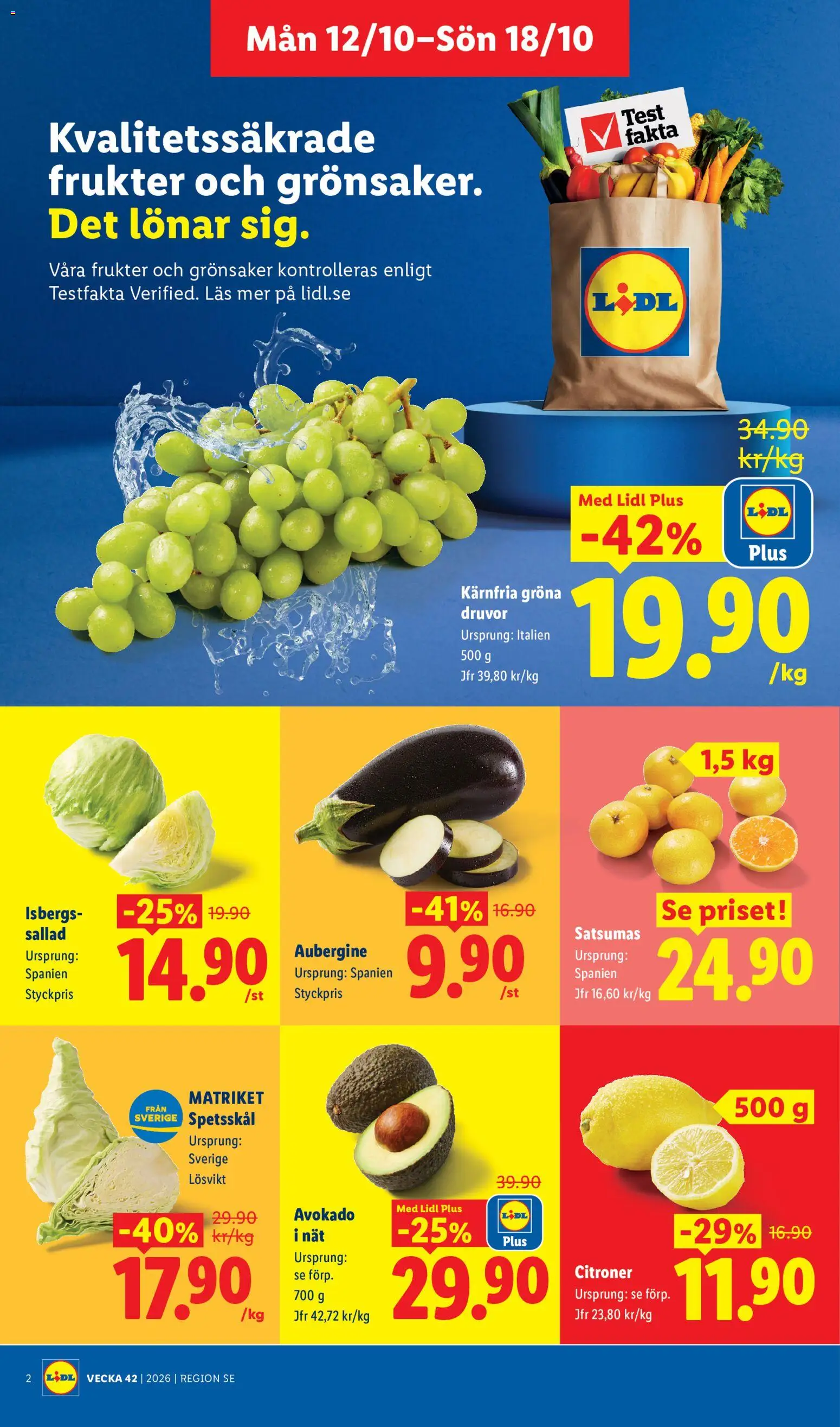 Lidl erbjudanden Reklamblad in Sverige