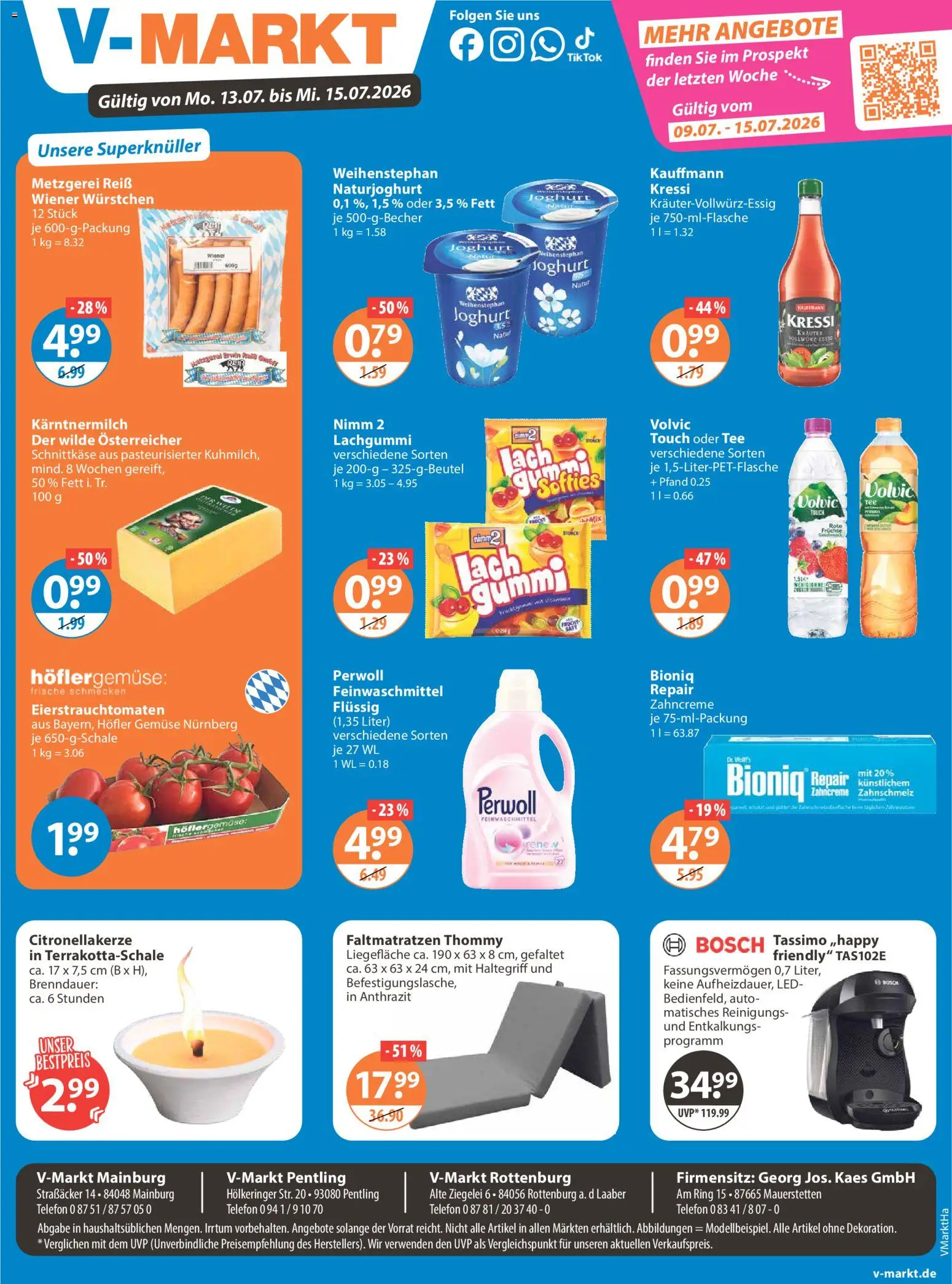 V-Markt Angebote | 09.07.2026 | Wie erhält man einen begrenzten Rabatt? | Deutschland