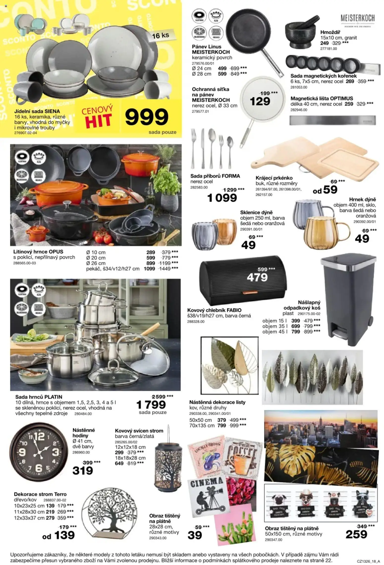 Sconto nábytek leták Leták in Česko