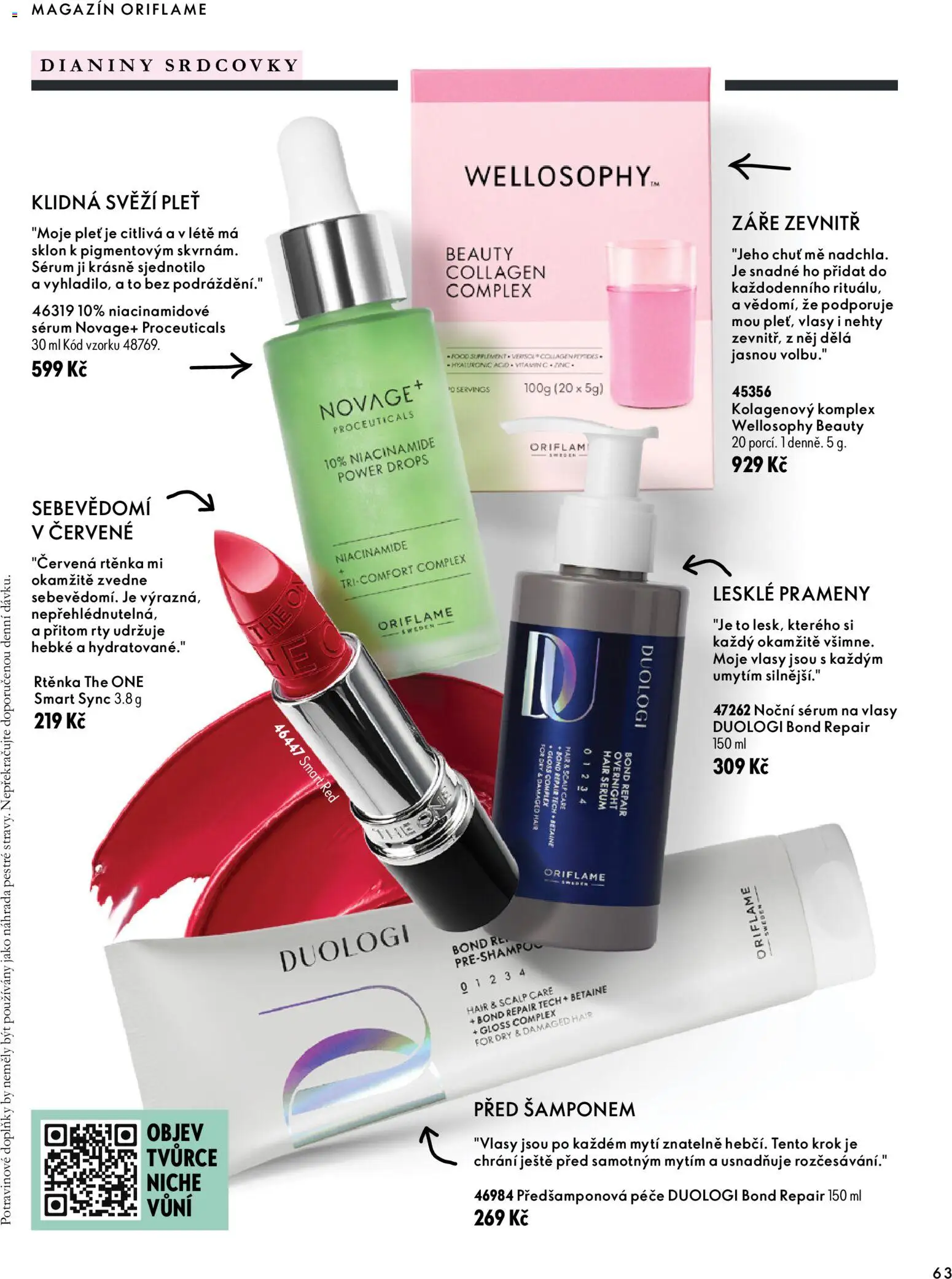 Oriflame katalog Novage+ Proceuticals Leták in Česko