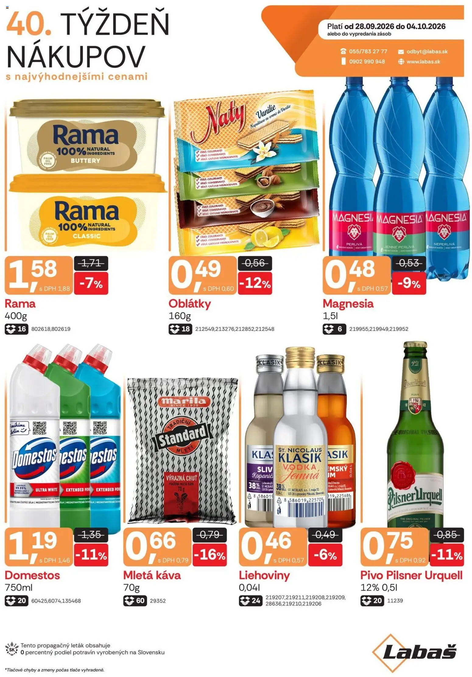 Labaš leták Leták in Slovensko