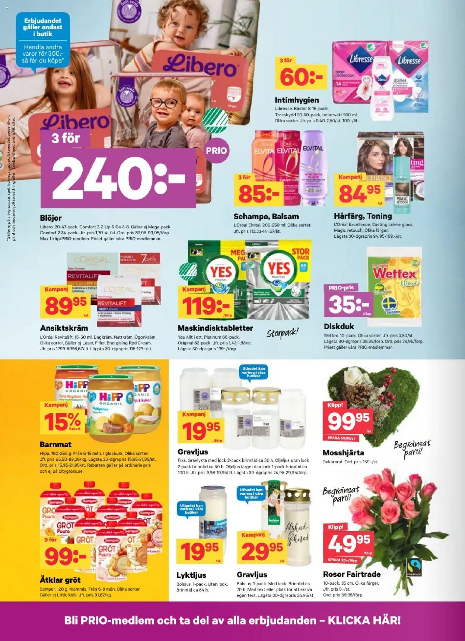 City Gross erbjudanden Reklamblad in Sverige