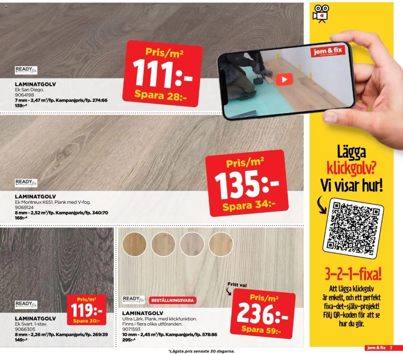 Jem & Fix erbjudanden Reklamblad in Sverige
