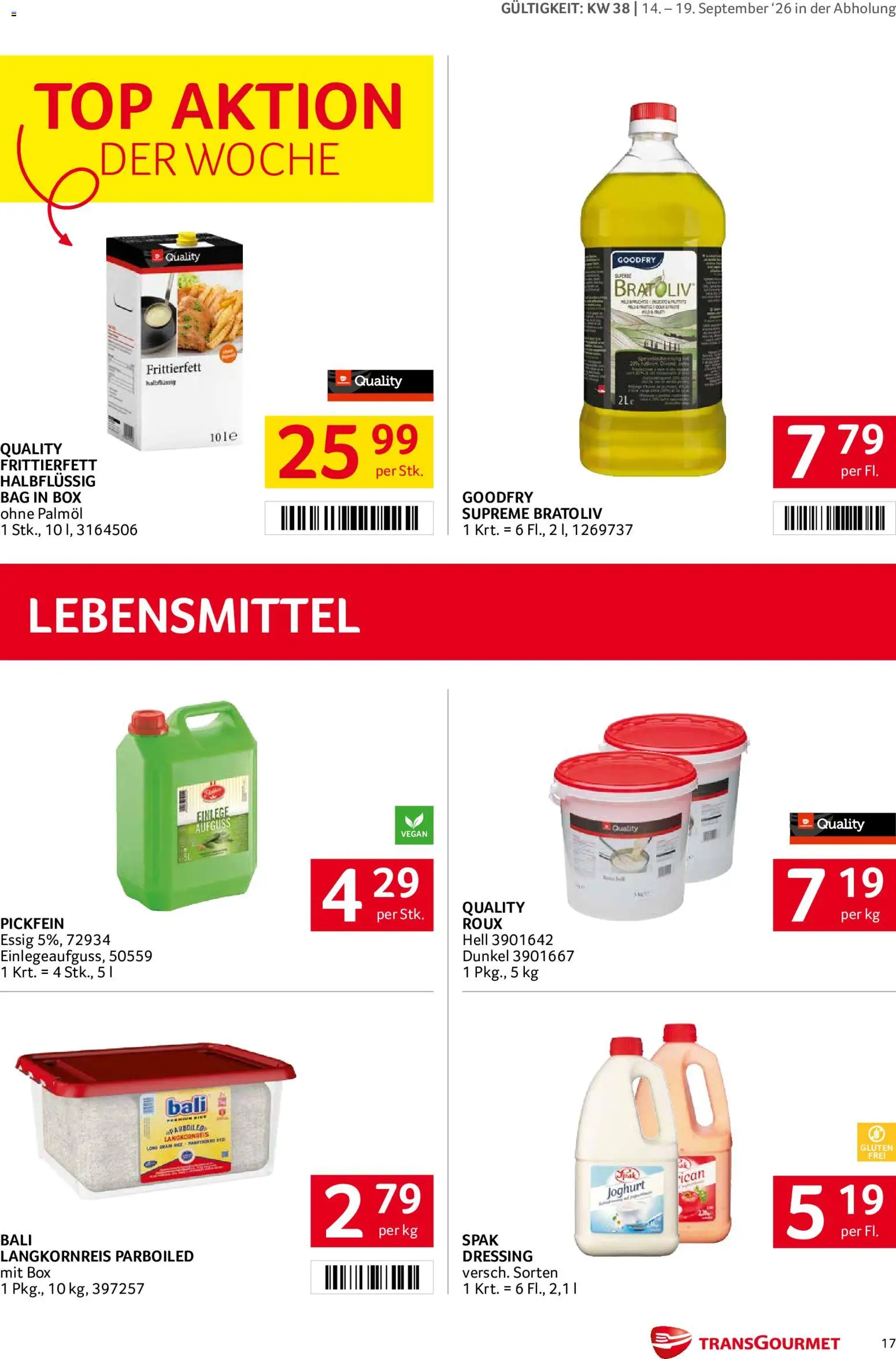 Transgourmet Flugblatt Flugblatt in Österreich