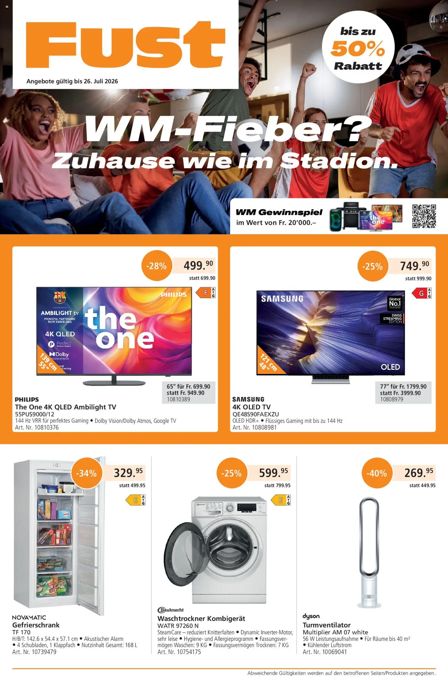 🛍️ Fust aktionen ab 22.06.2026 » Entdecken Sie exklusive Rabatte und sparen Sie noch heute! 💰 | Schweiz