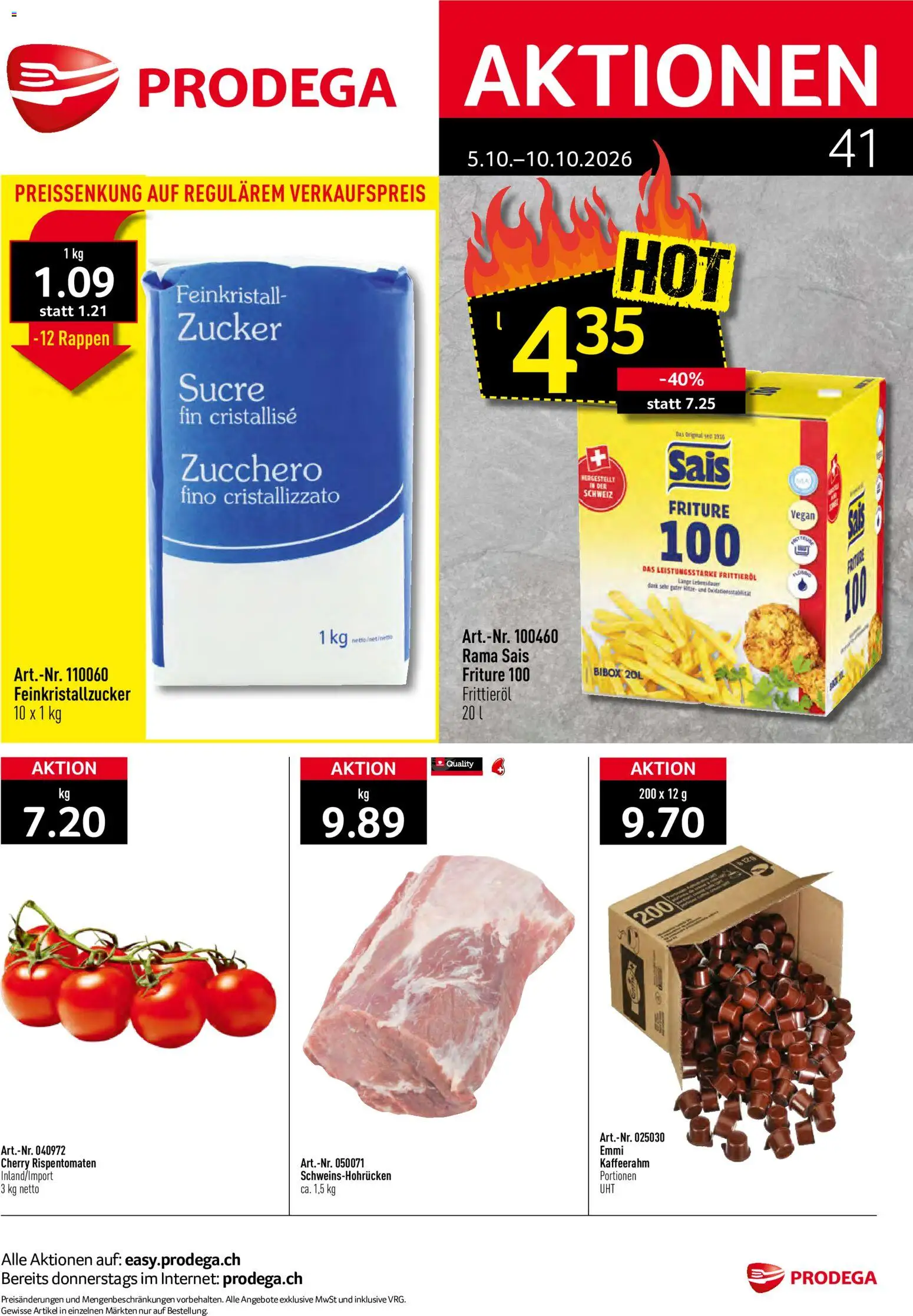 Prodega aktionen Prospekt in Schweiz