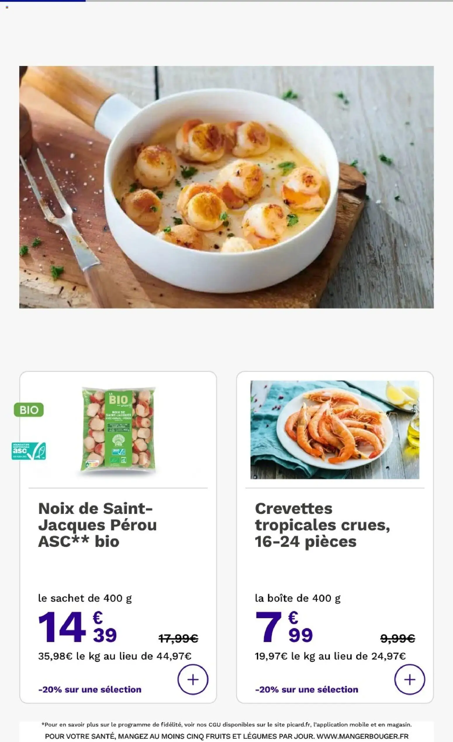 Picard catalogue Catalogue in France