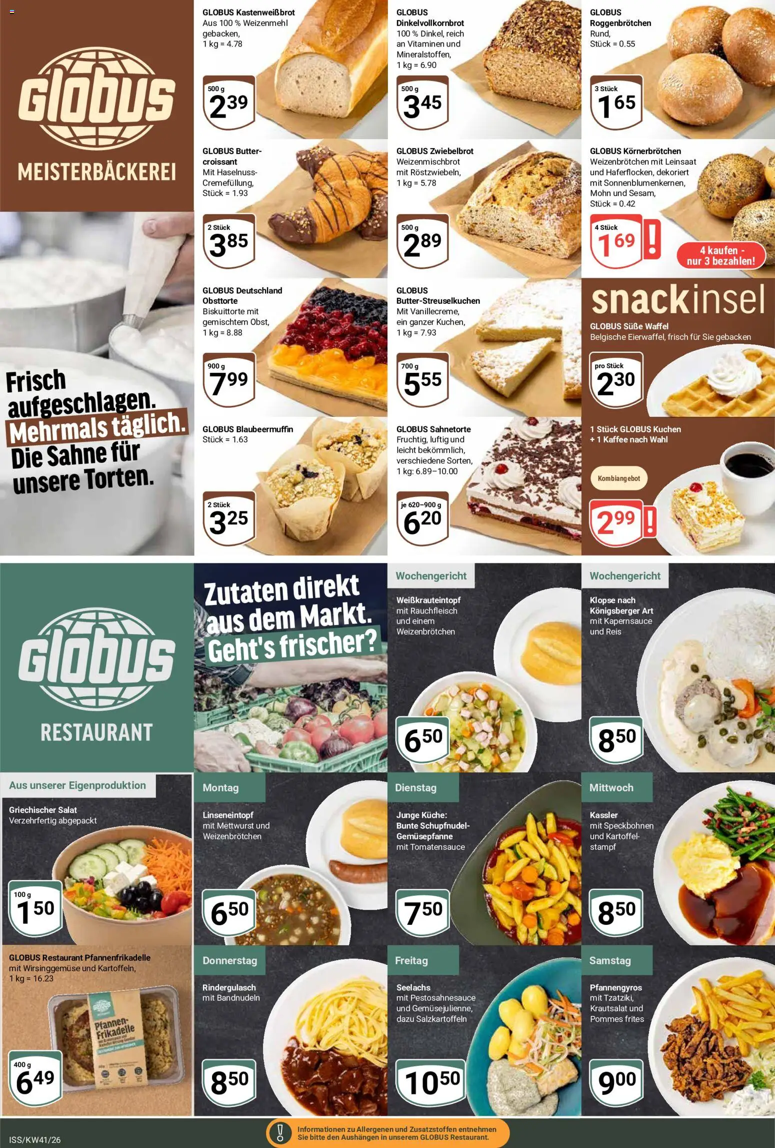 Globus Prospekt Prospekt in Deutschland