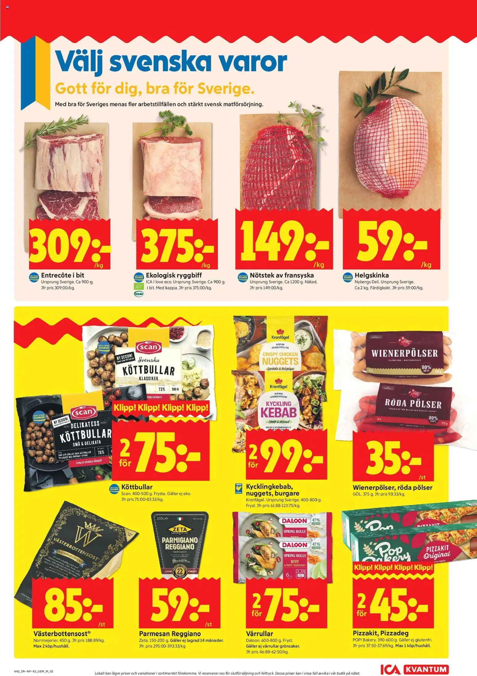 ICA Kvantum erbjudanden Reklamblad in Sverige