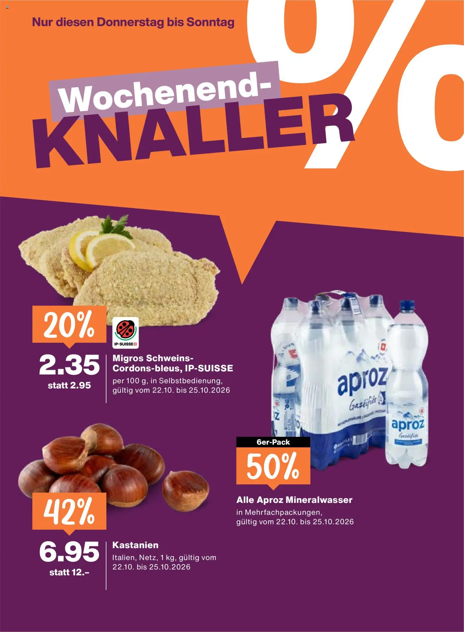 Migros aktionen Prospekt in Schweiz