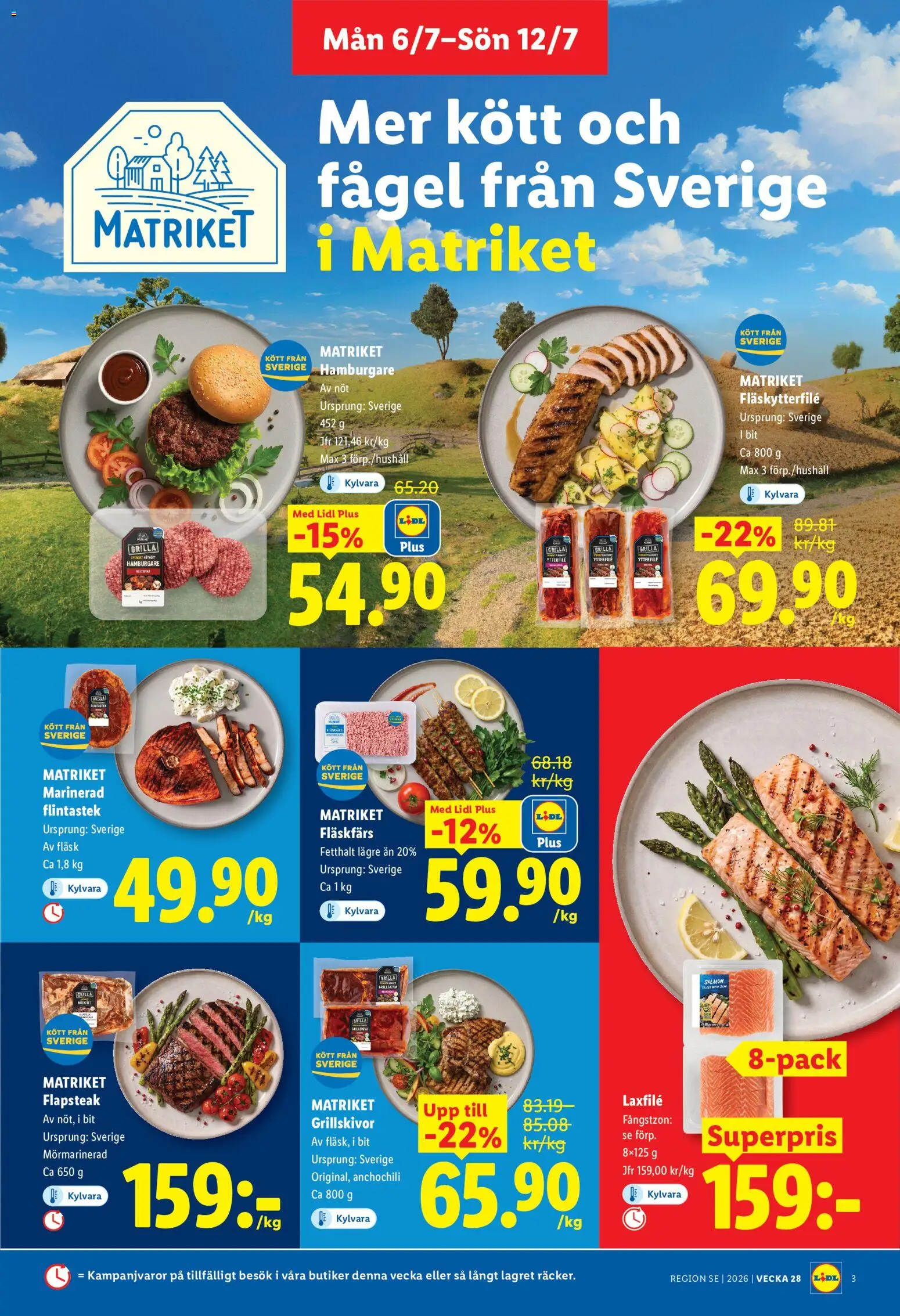Nuvarande Lidl erbjudanden från 📣 06/07/2026 - 12/07/2026 📣 | Sverige