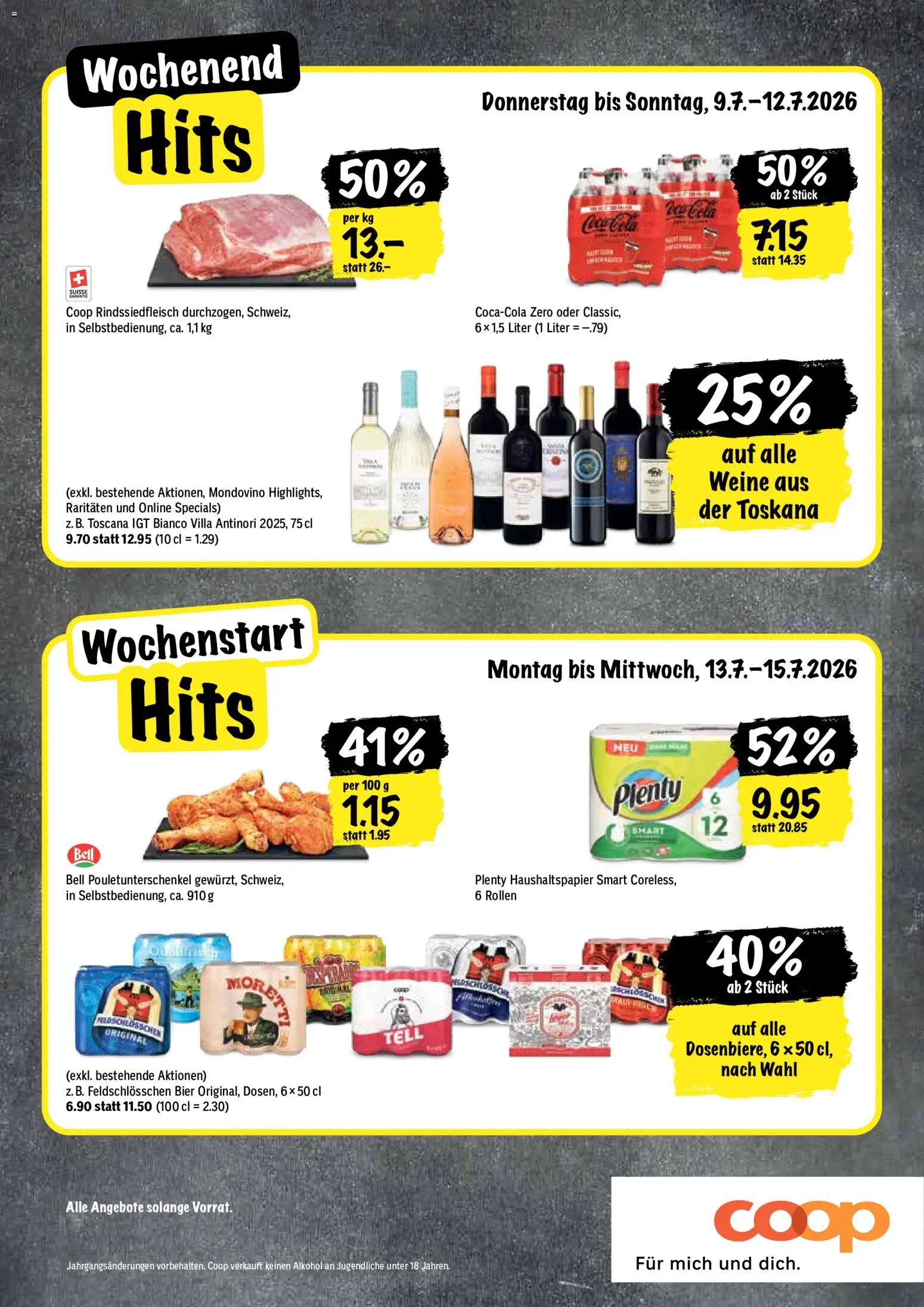 🛍️ Coop aktionen ab 09.07.2026 » Entdecken Sie exklusive Rabatte und sparen Sie noch heute! 💰 | Schweiz