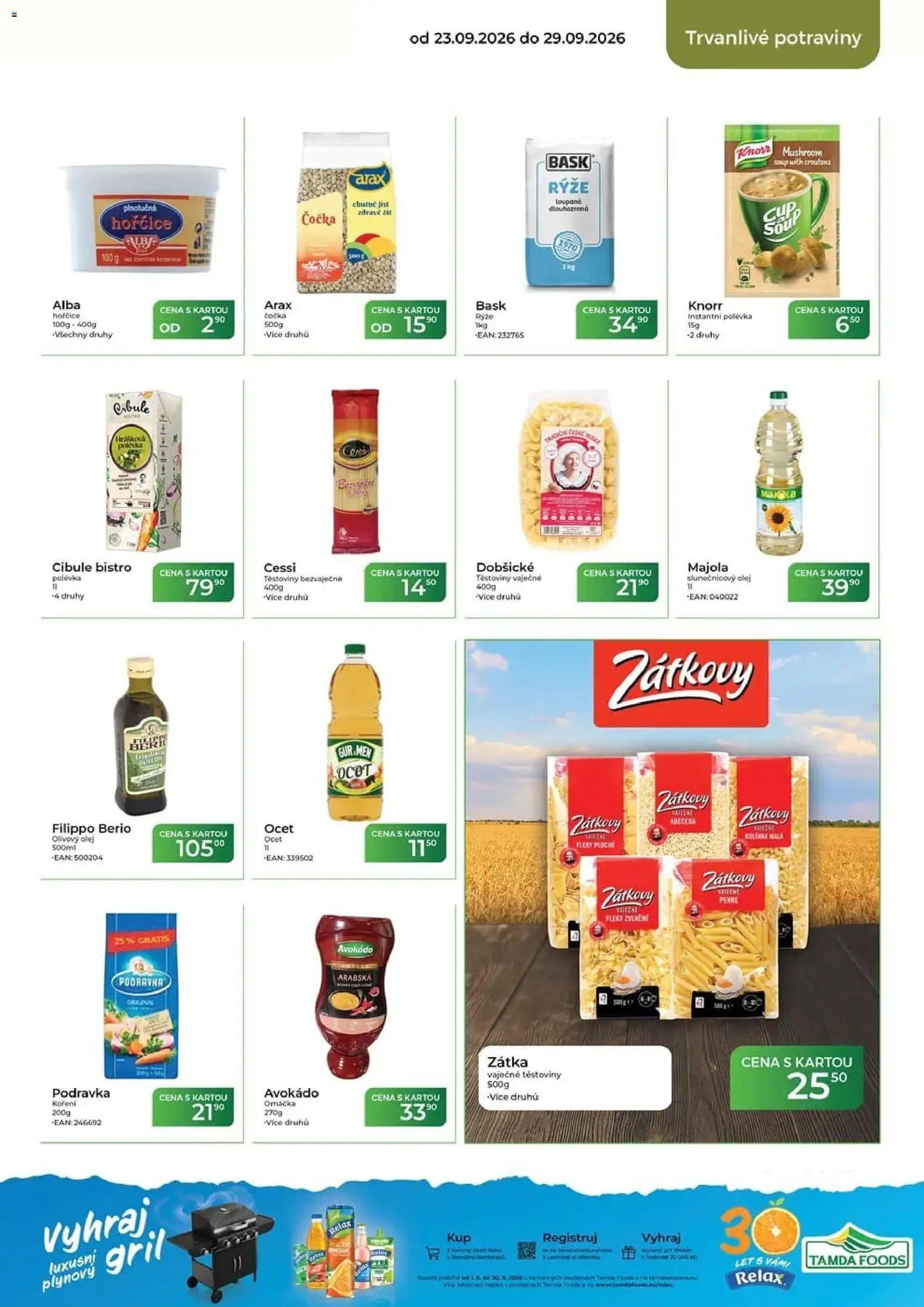 Tamda Foods leták Leták in Česko