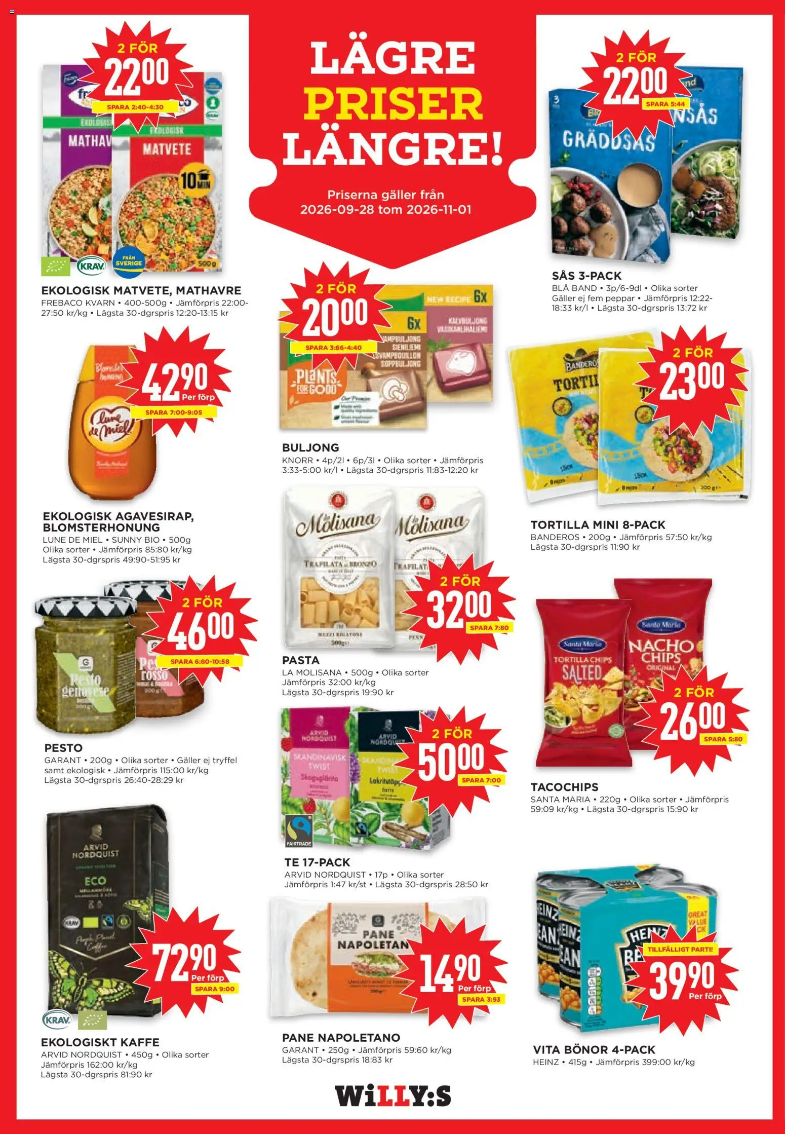 Willys erbjudanden Reklamblad in Sverige