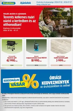 Praktiker Praktiker akciós újság
