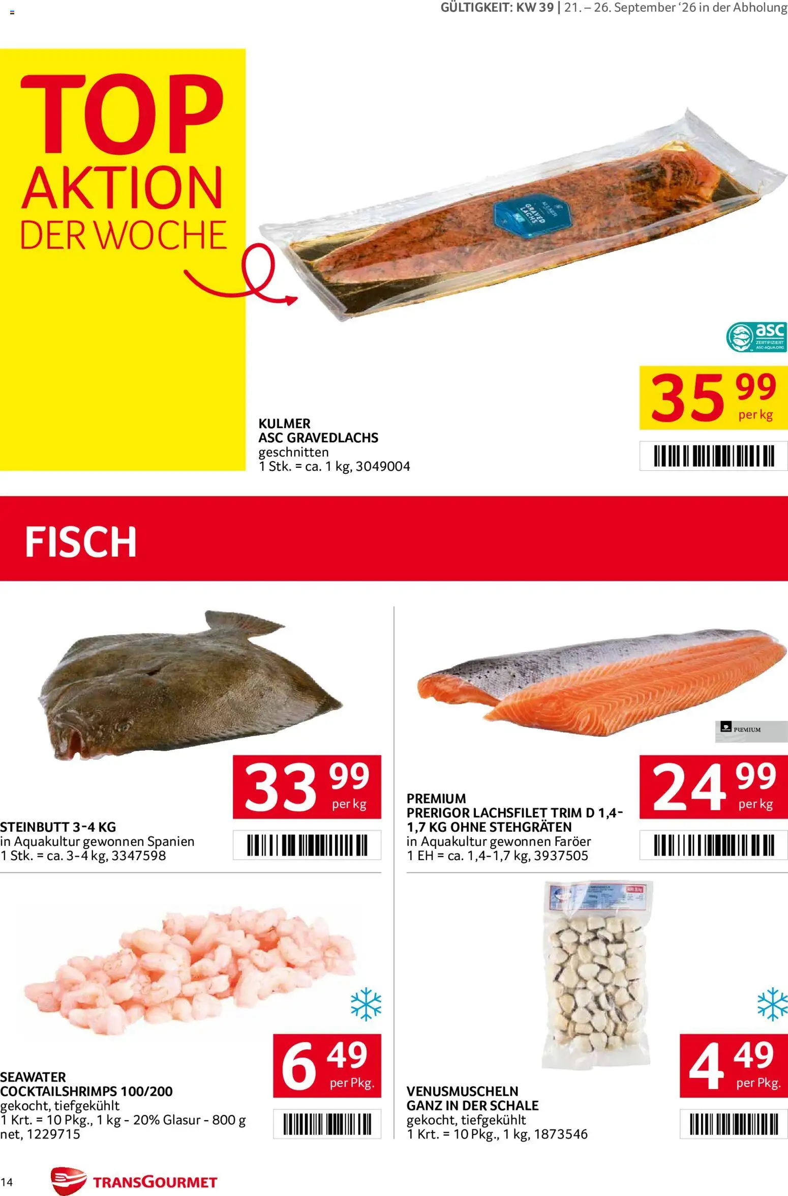 Transgourmet Flugblatt Flugblatt in Österreich