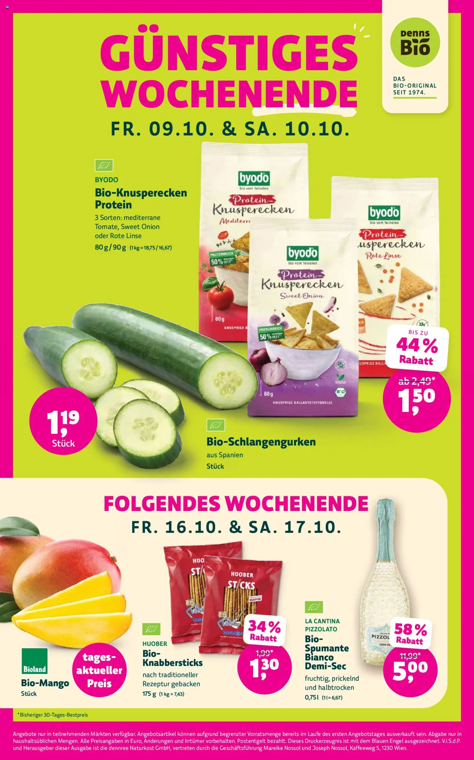 Denns BioMarkt Angebote Flugblatt in Österreich