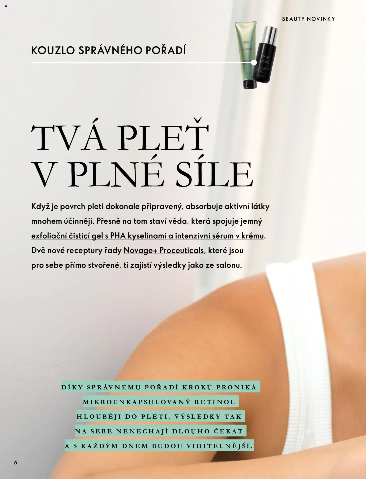 Oriflame katalog Novage+ Proceuticals Leták in Česko