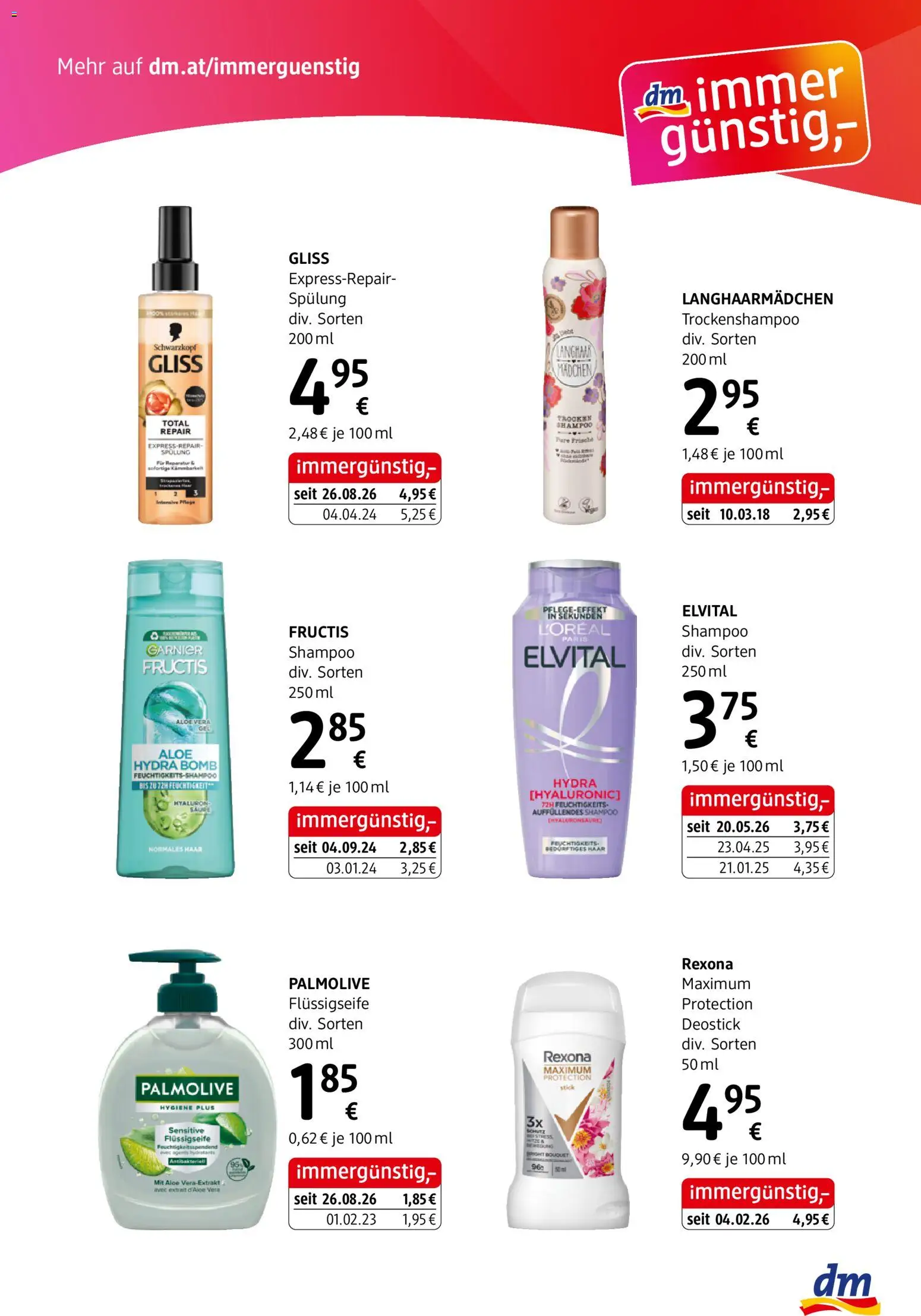 dm drogerie markt Journal express Flugblatt in Österreich