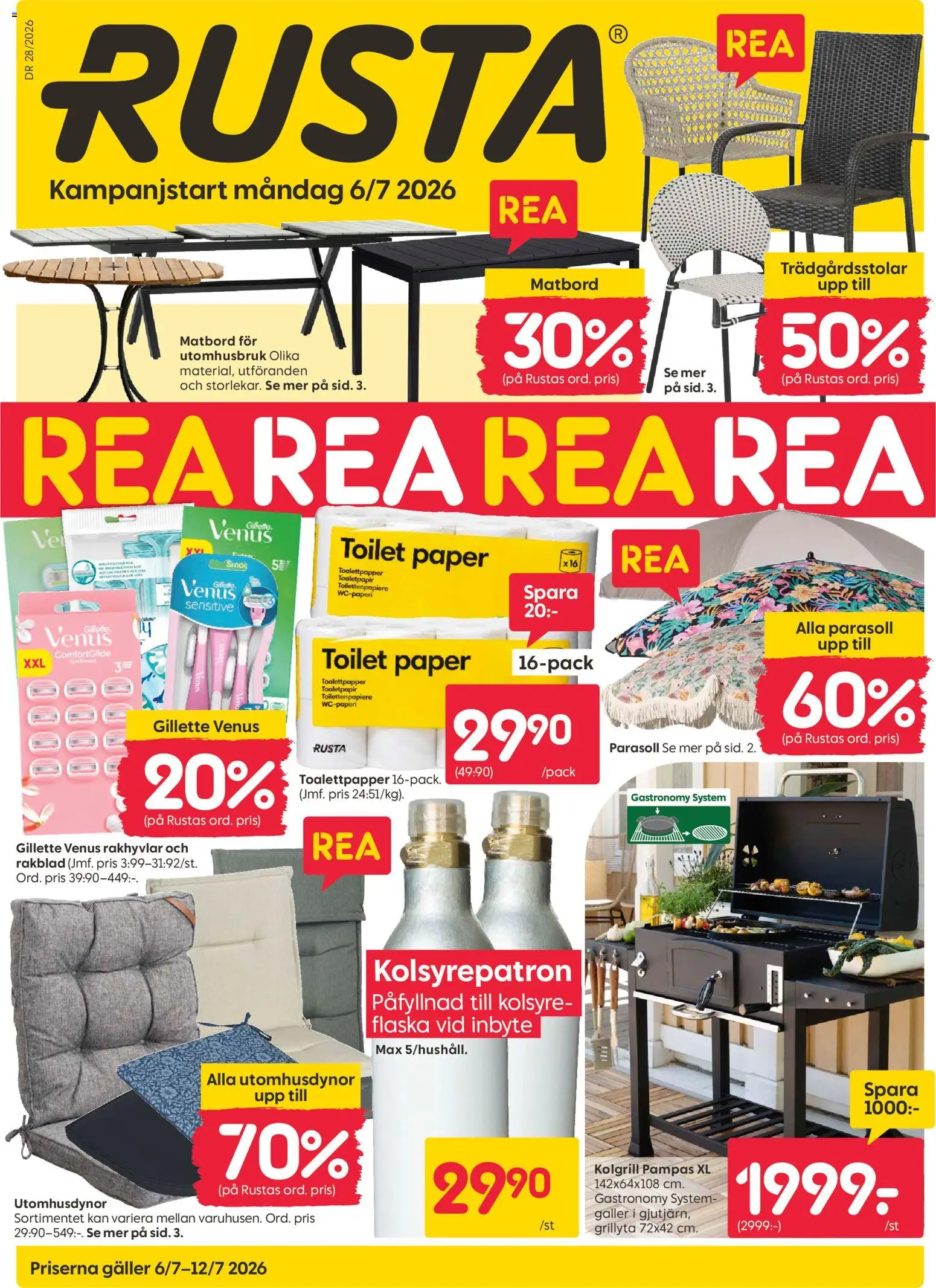Nuvarande Rusta erbjudanden från 📣 06/07/2026 - 12/07/2026 📣 | Sverige
