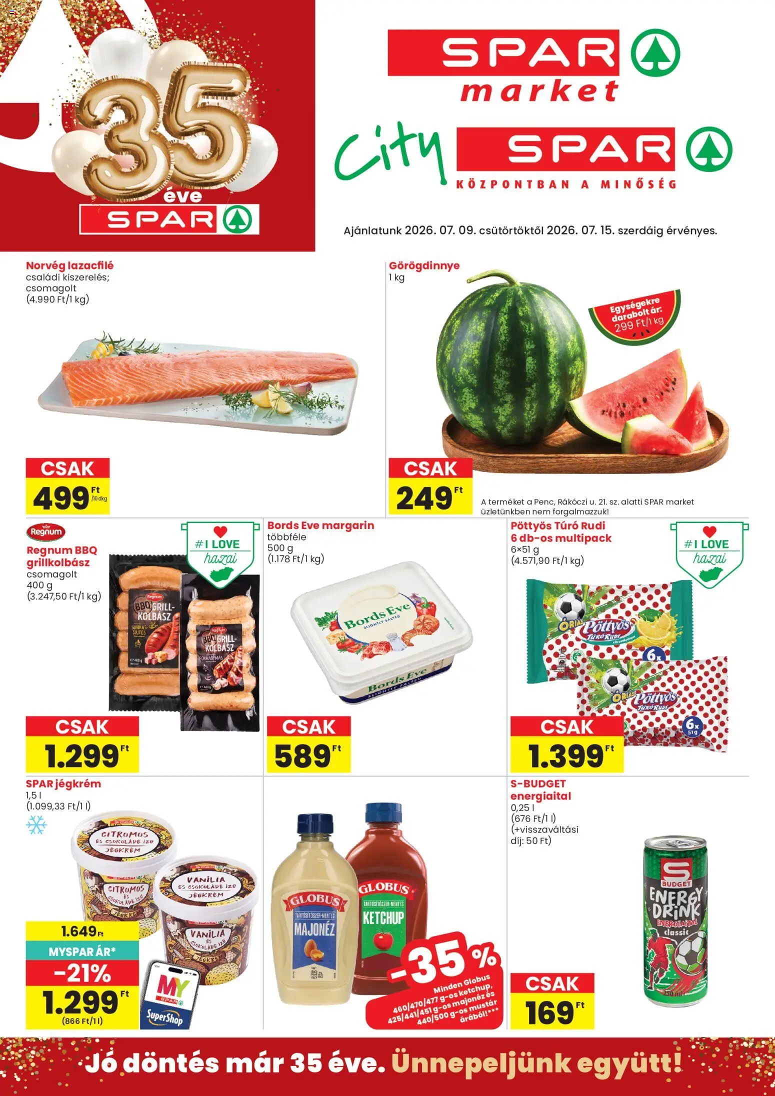 Spar Market Akciós Újság 2026.07.09.-tól/töl - fantasztikus ajánlatokat! 🛍️ | Magyarország
