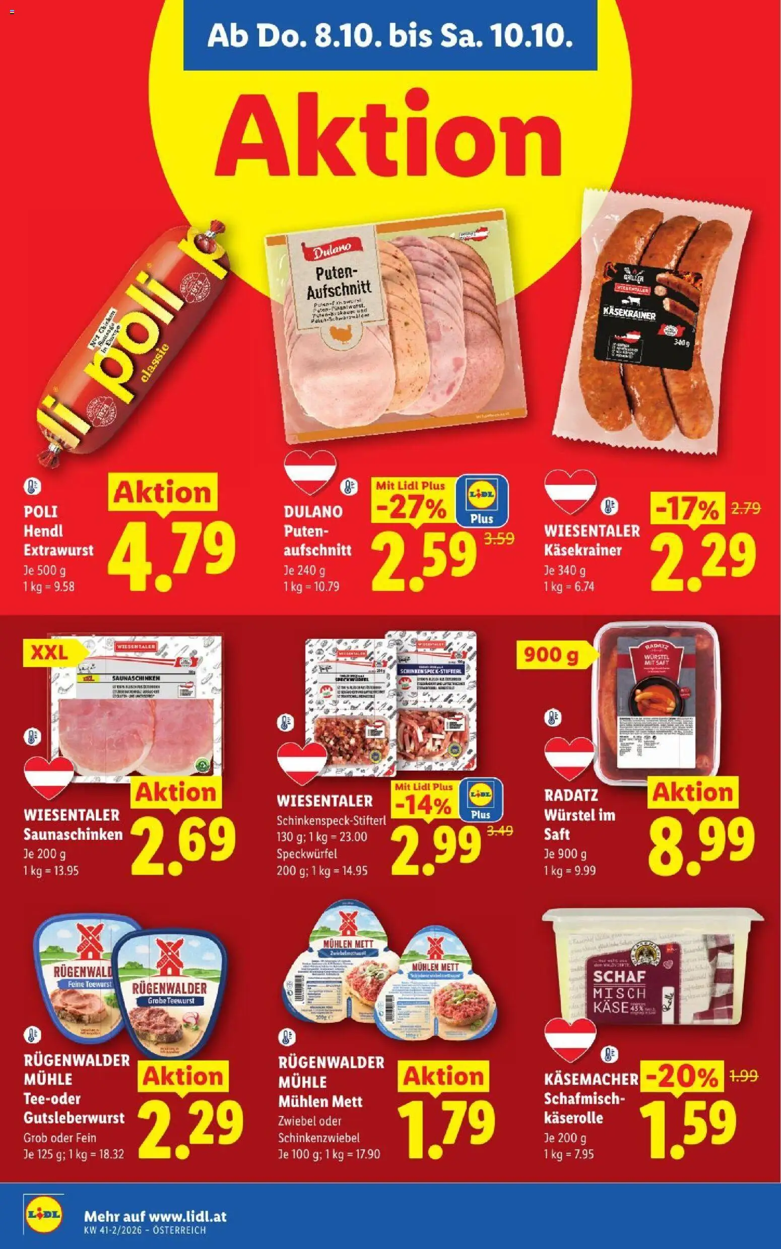Lidl Flugblatt Flugblatt in Österreich