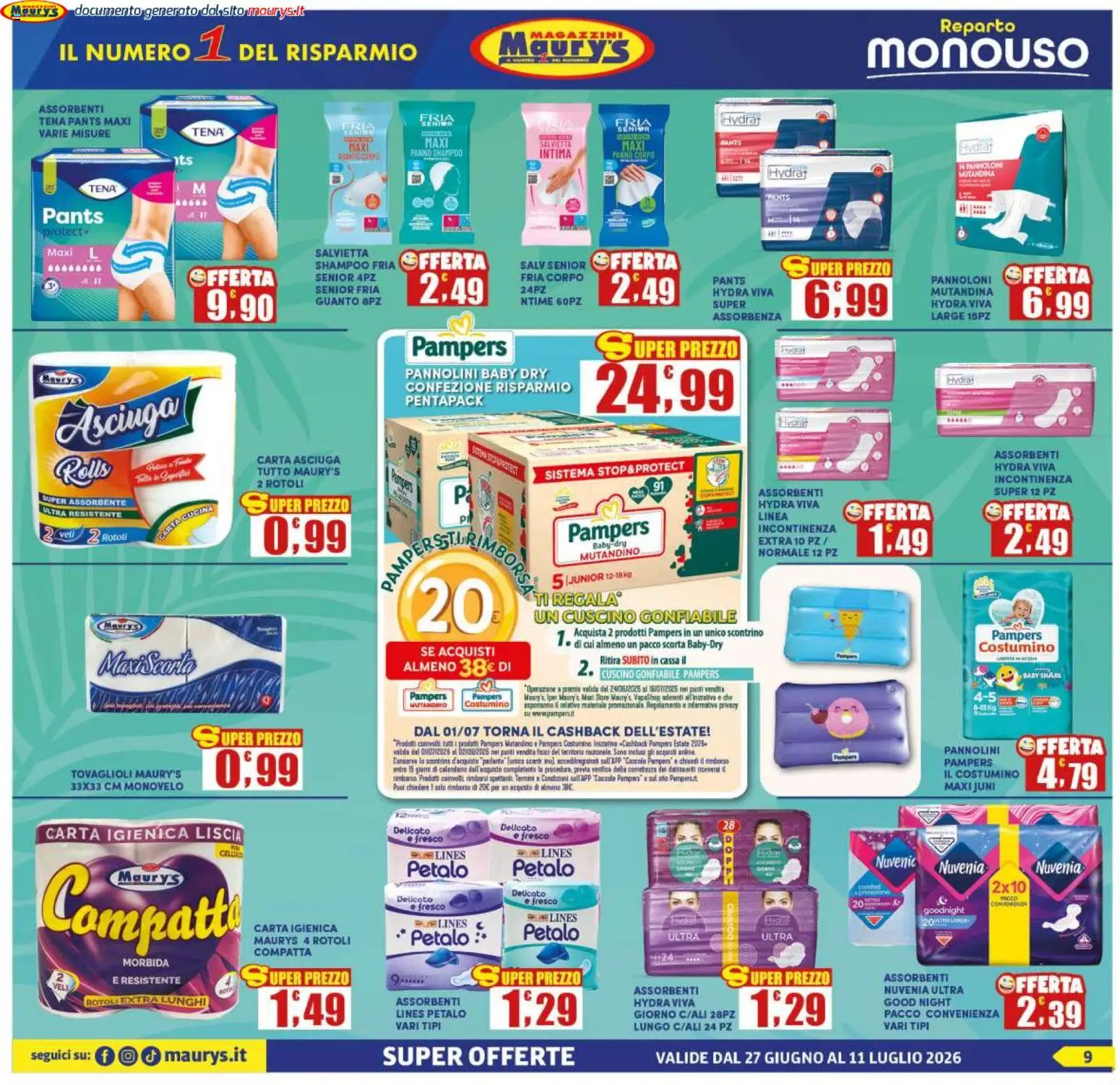 📣 Volantino Maury's dal 📅 27/06/2026 - Scopri le offerte ora!🔥 | Italy