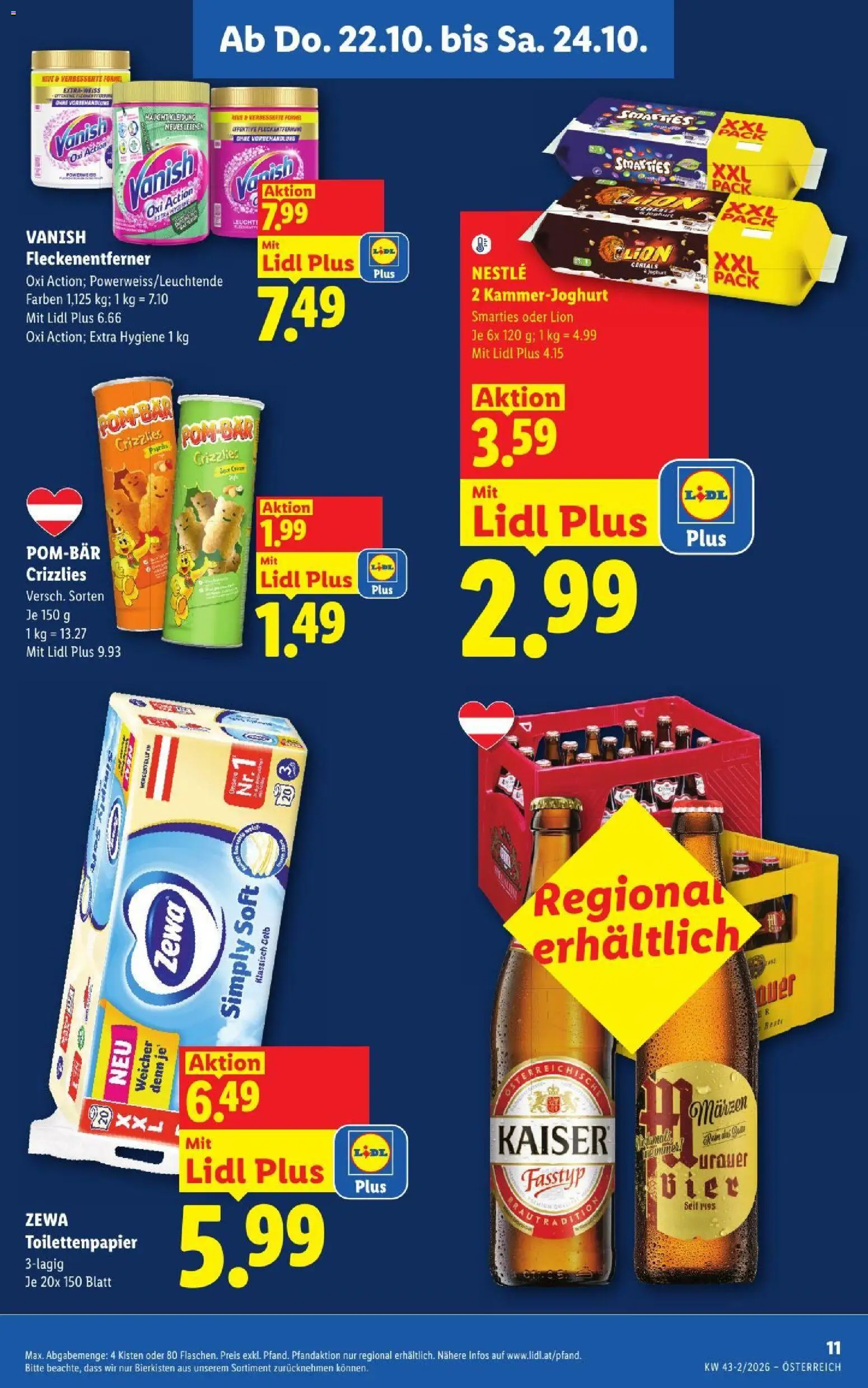 Lidl Flugblatt Flugblatt in Österreich