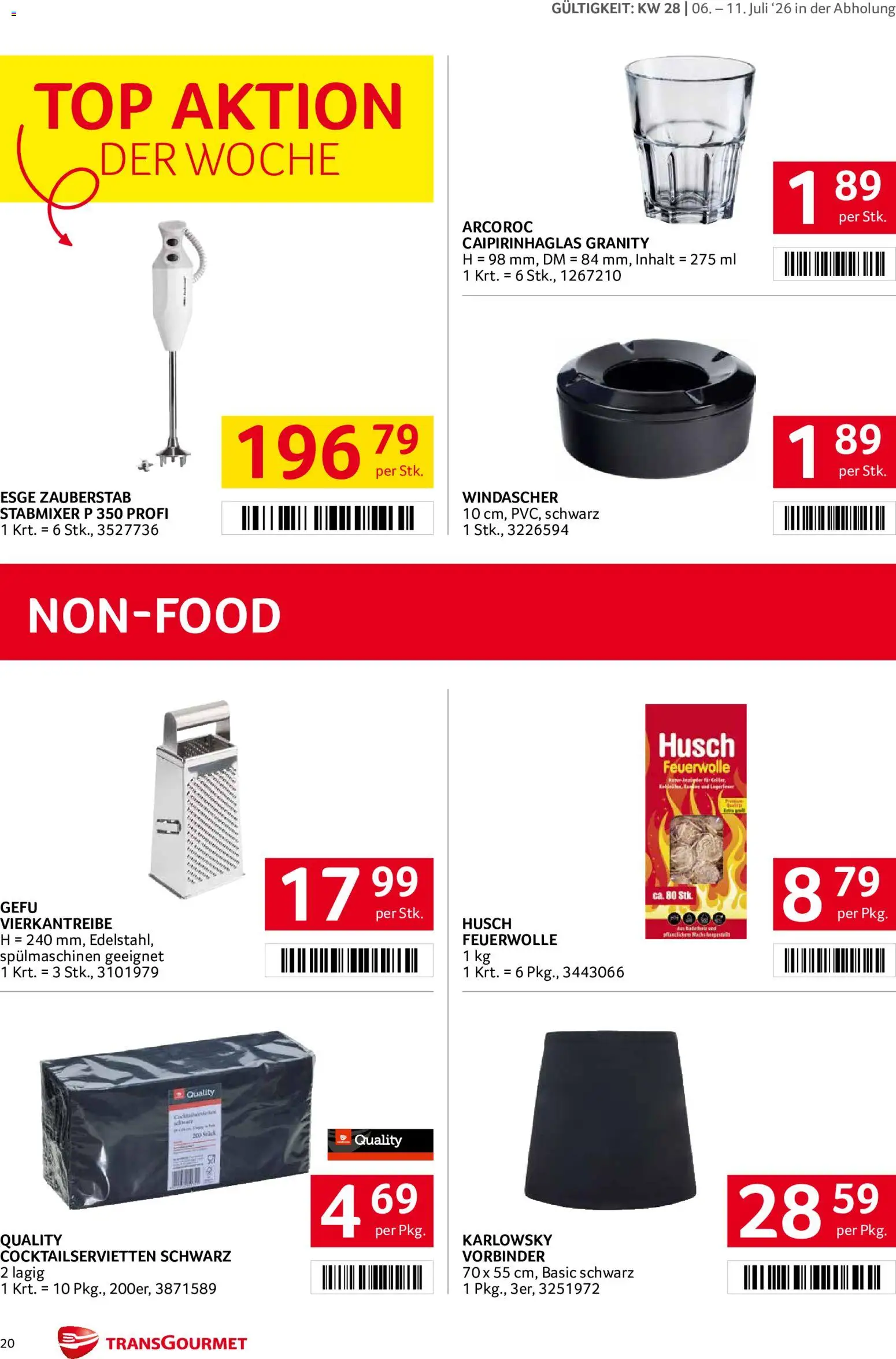 Die besten Angebote | Transgourmet Flugblatt ab 06.07.2026 | - Jetzt stöbern! | Österreich