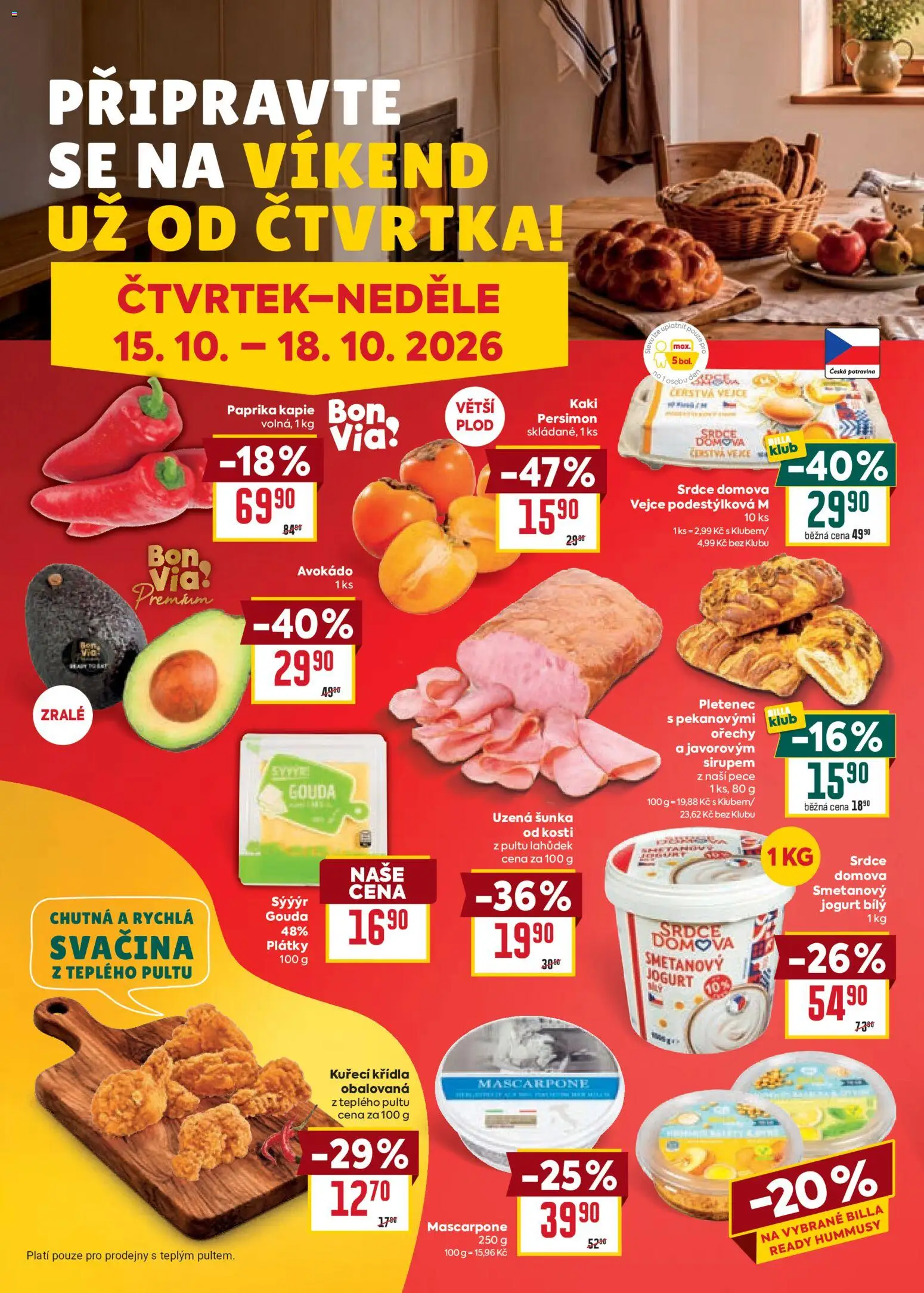 Billa Velký leták Leták in Česko