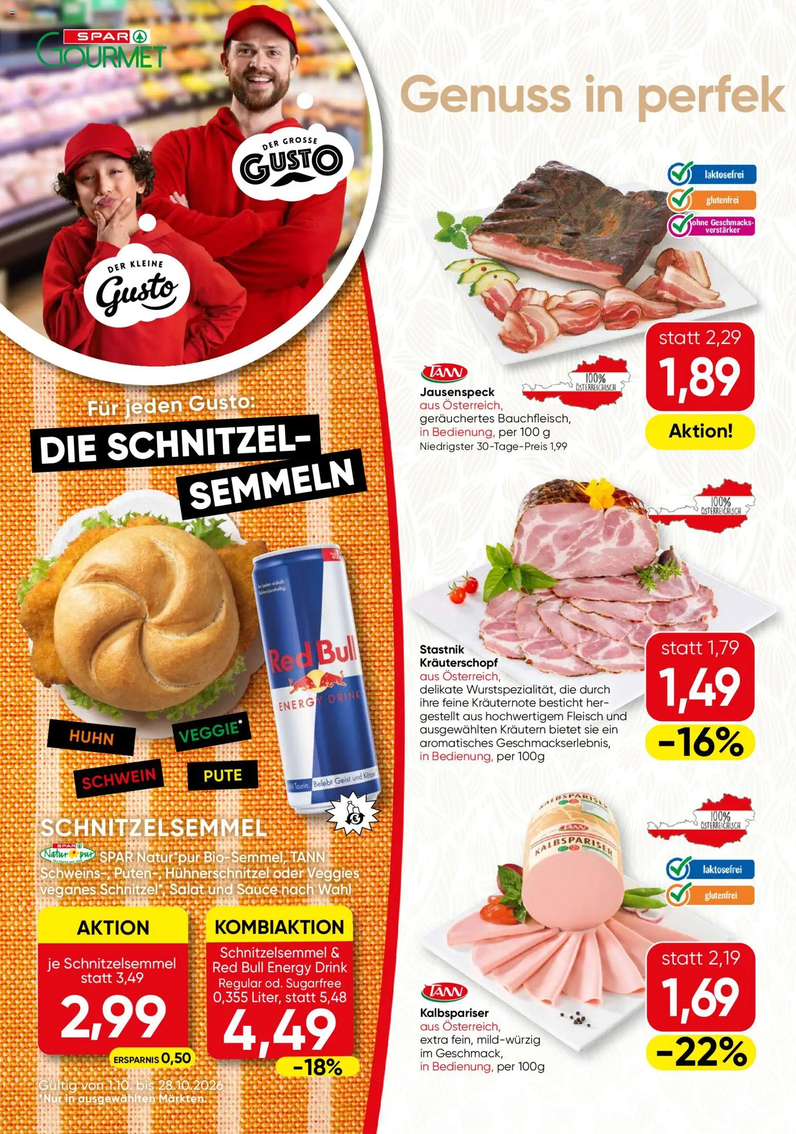 SPAR Gourmet Flugblatt Flugblatt in Österreich