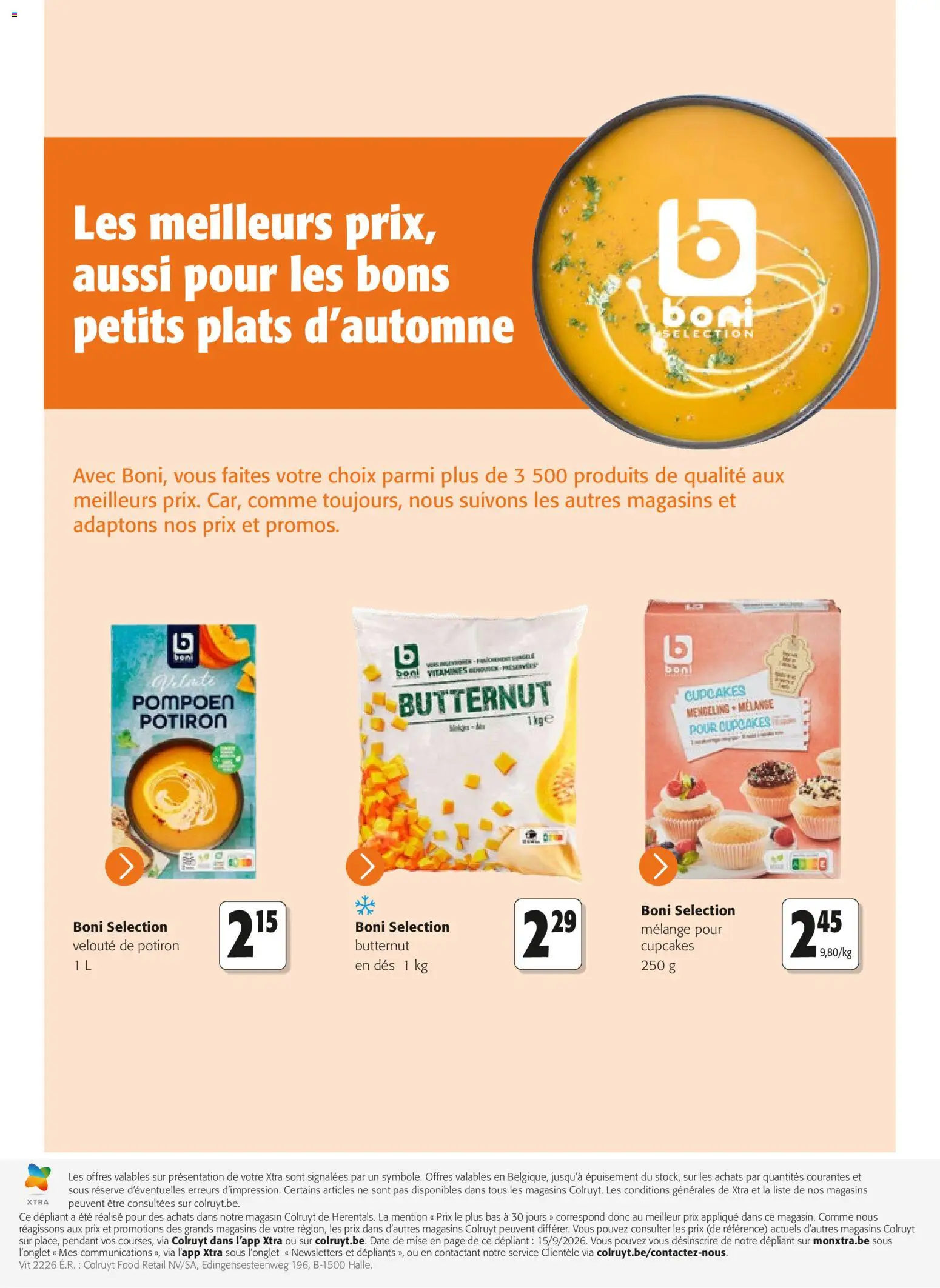 Colruyt publicité Folder in België