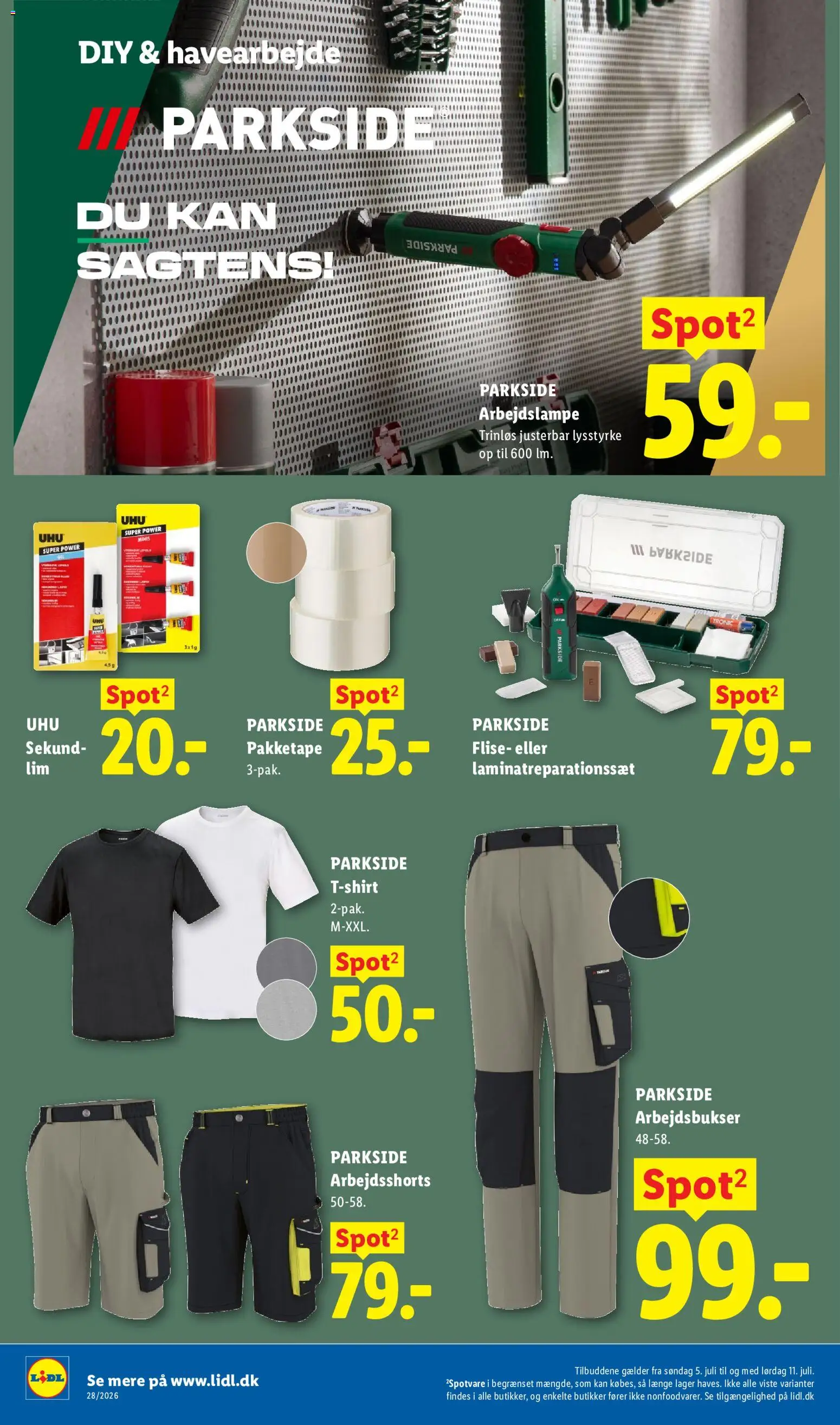 🛍️ Lidl - Nonfood fra 05/07/2026 » Se eksklusive tilbud og spar penge i dag! 💰 | Danmark
