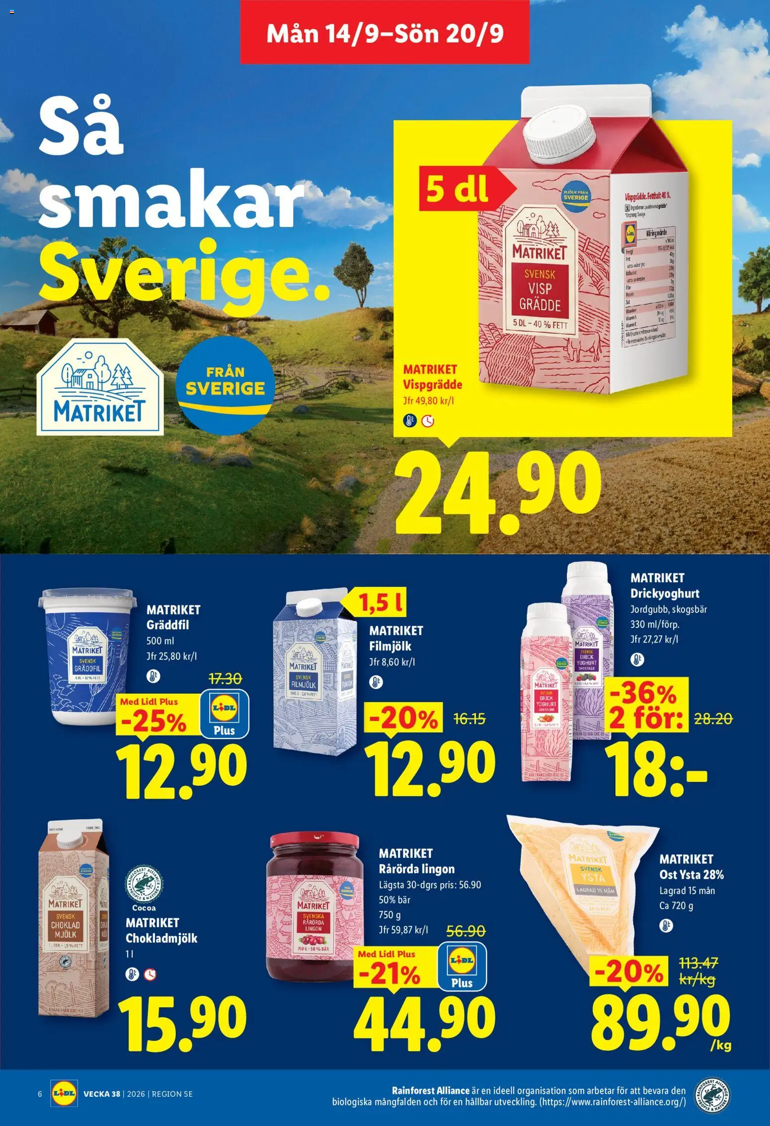 Lidl erbjudanden Reklamblad in Sverige