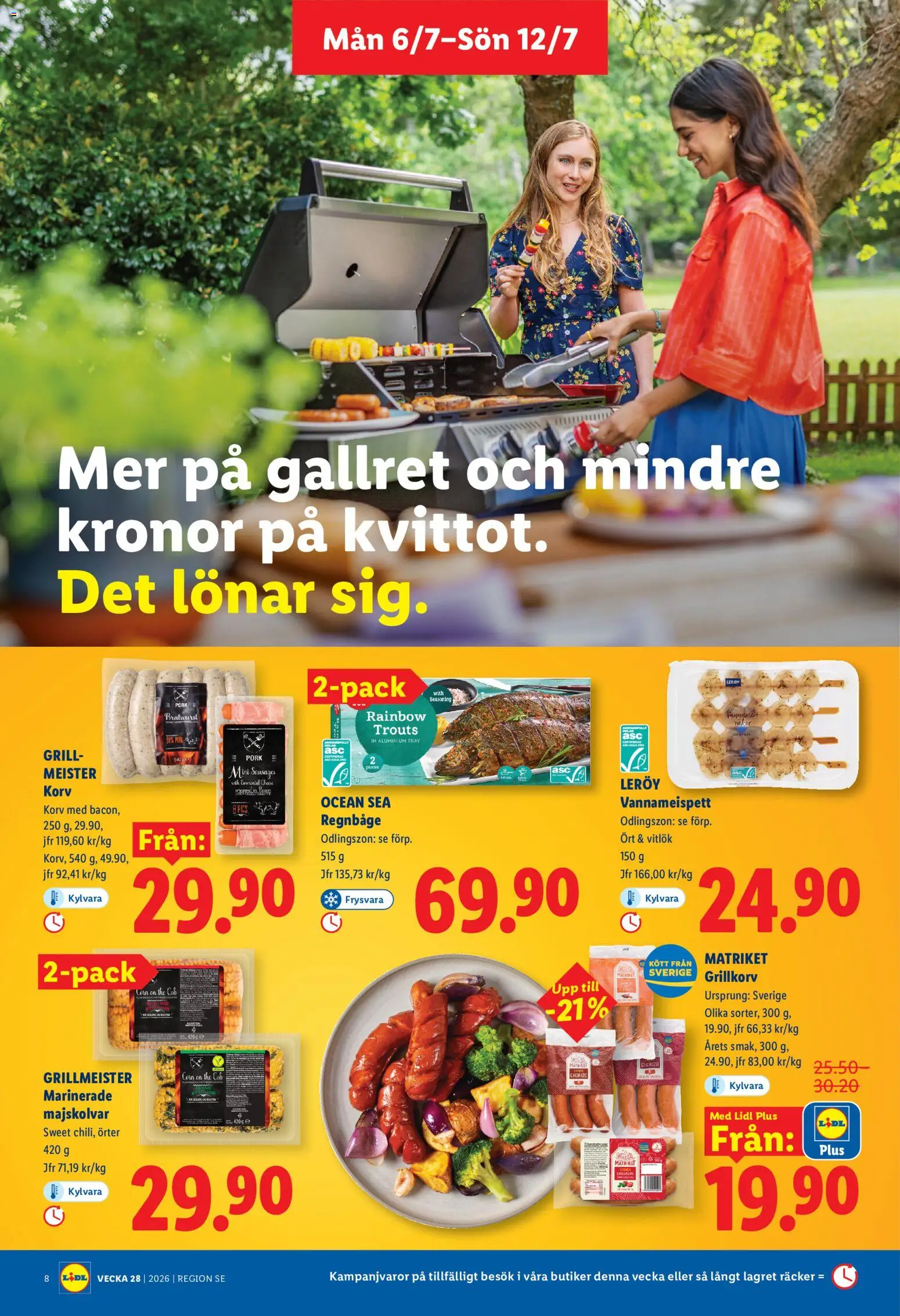 Nuvarande Lidl erbjudanden från 📣 06/07/2026 - 12/07/2026 📣 | Sverige