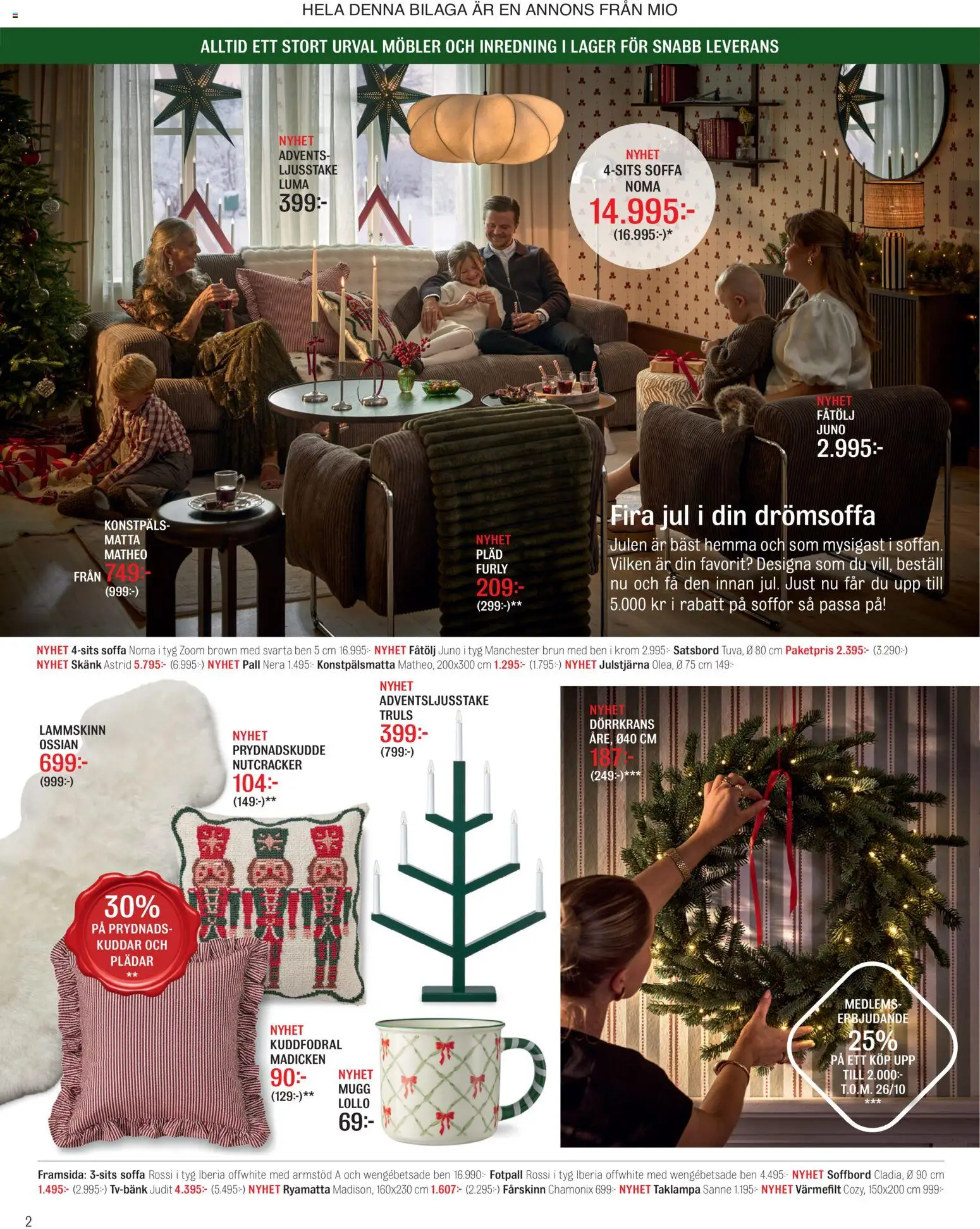 Mio erbjudanden Reklamblad in Sverige
