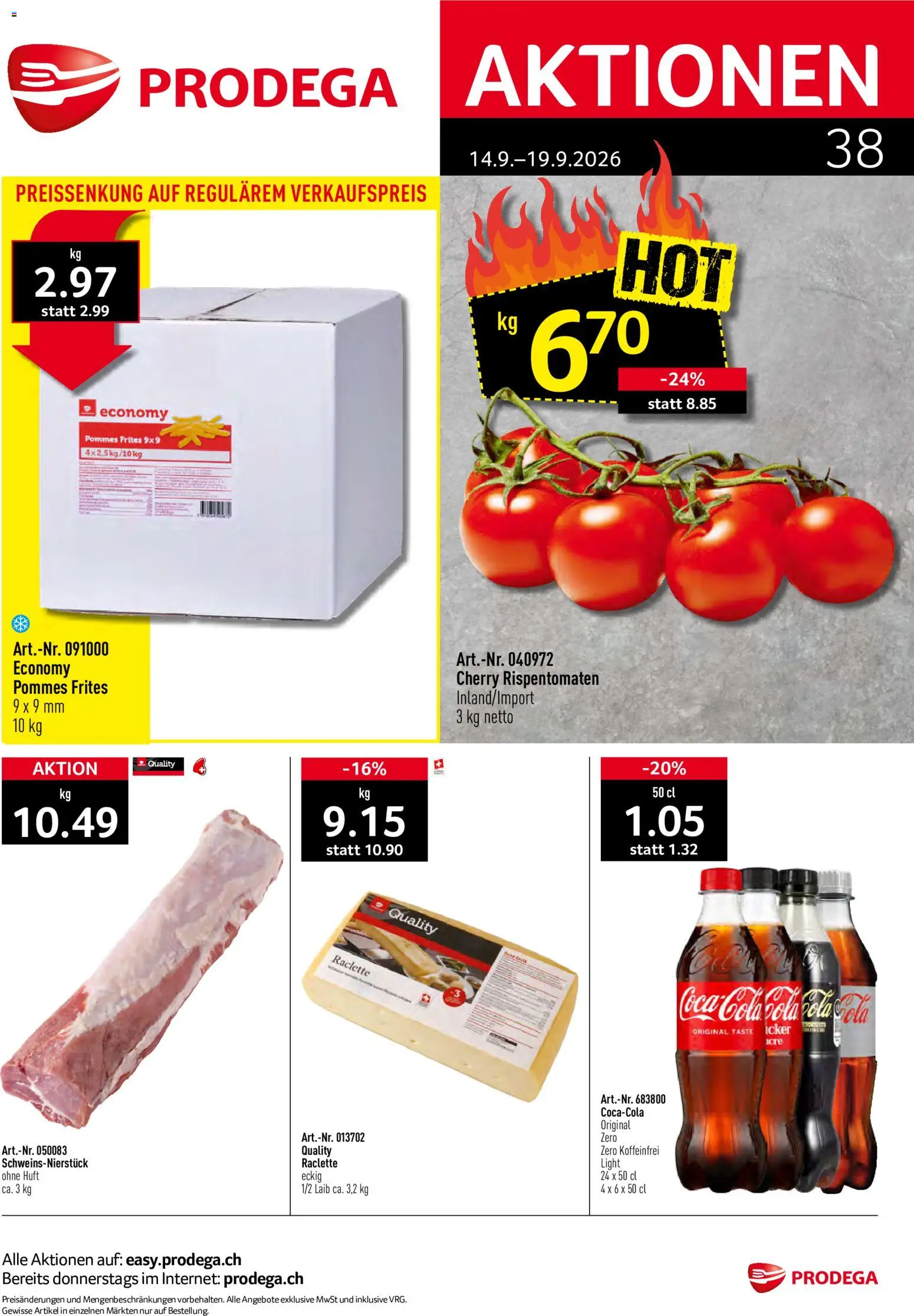 Prodega aktionen Prospekt in Schweiz