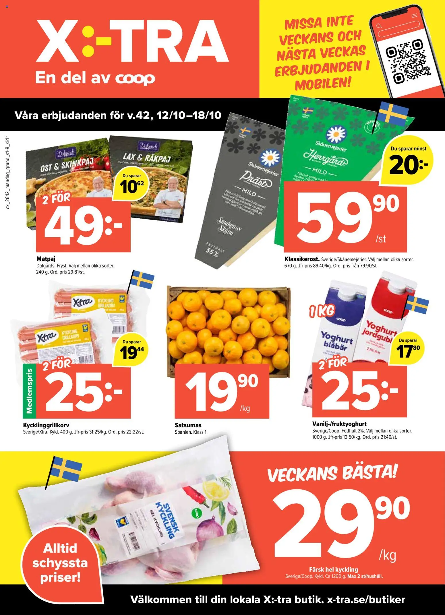 Coop X:-TRA erbjudanden Reklamblad in Sverige