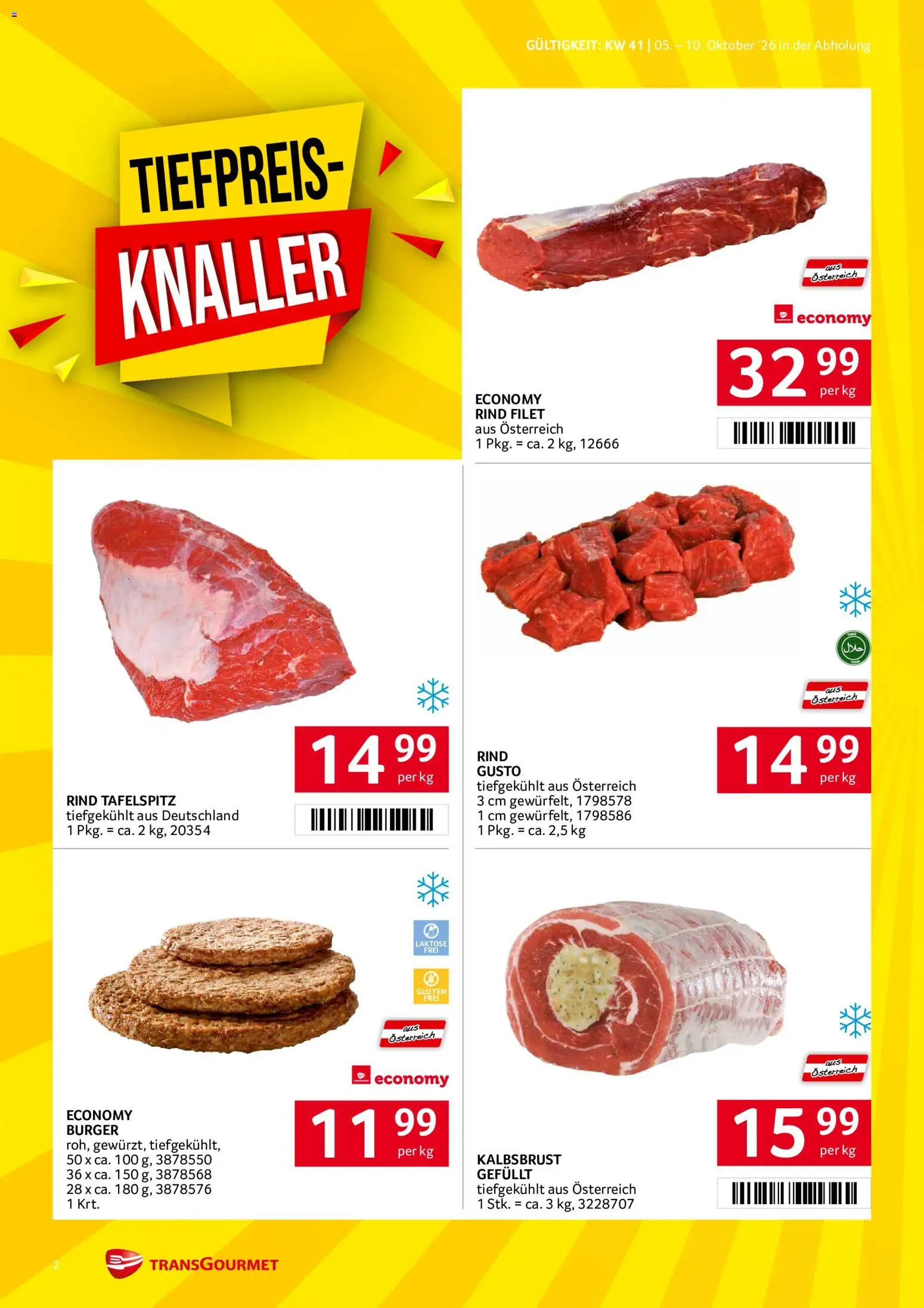 Transgourmet Flugblatt Flugblatt in Österreich