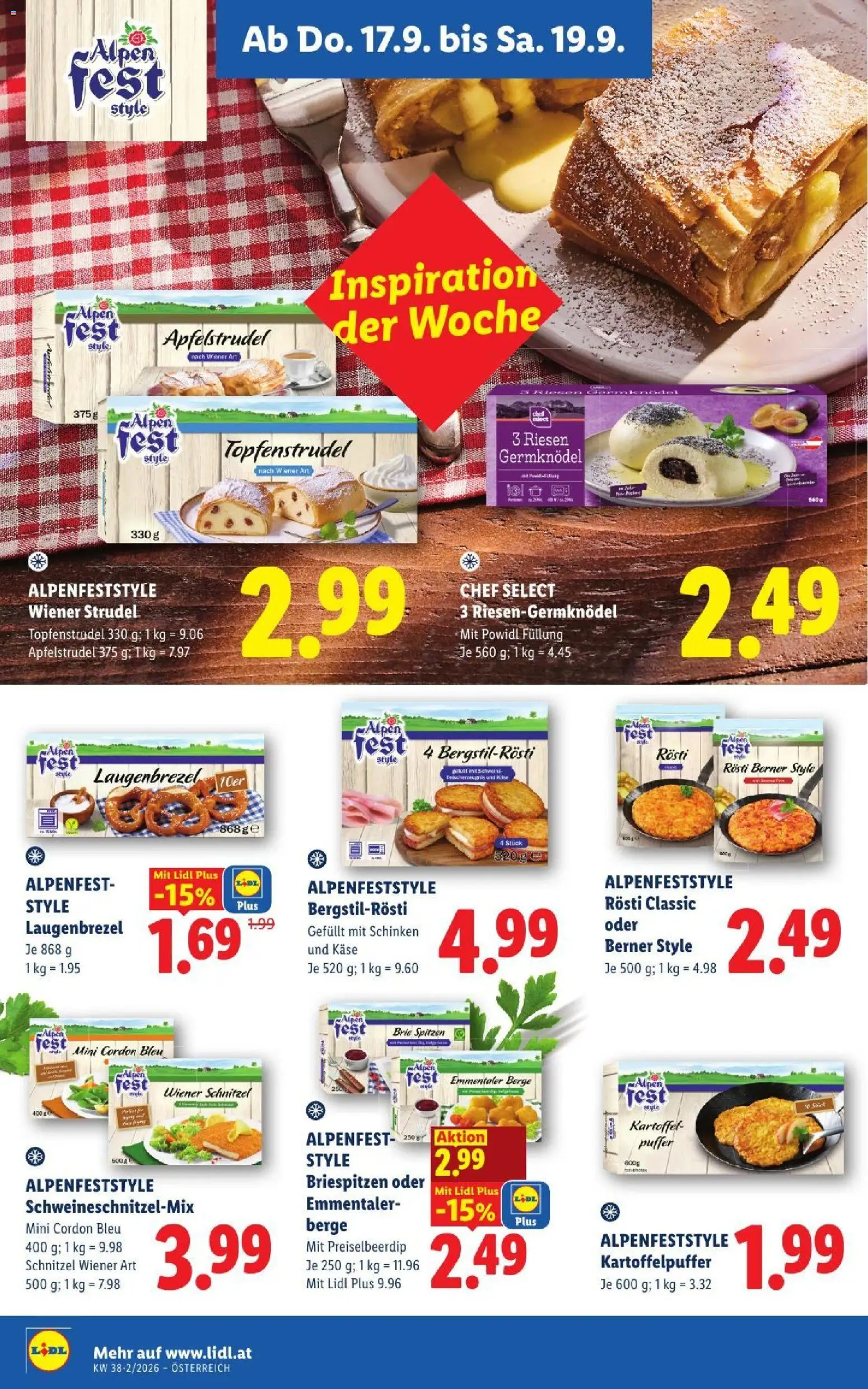 Lidl - Flugblatt Flugblatt in Österreich