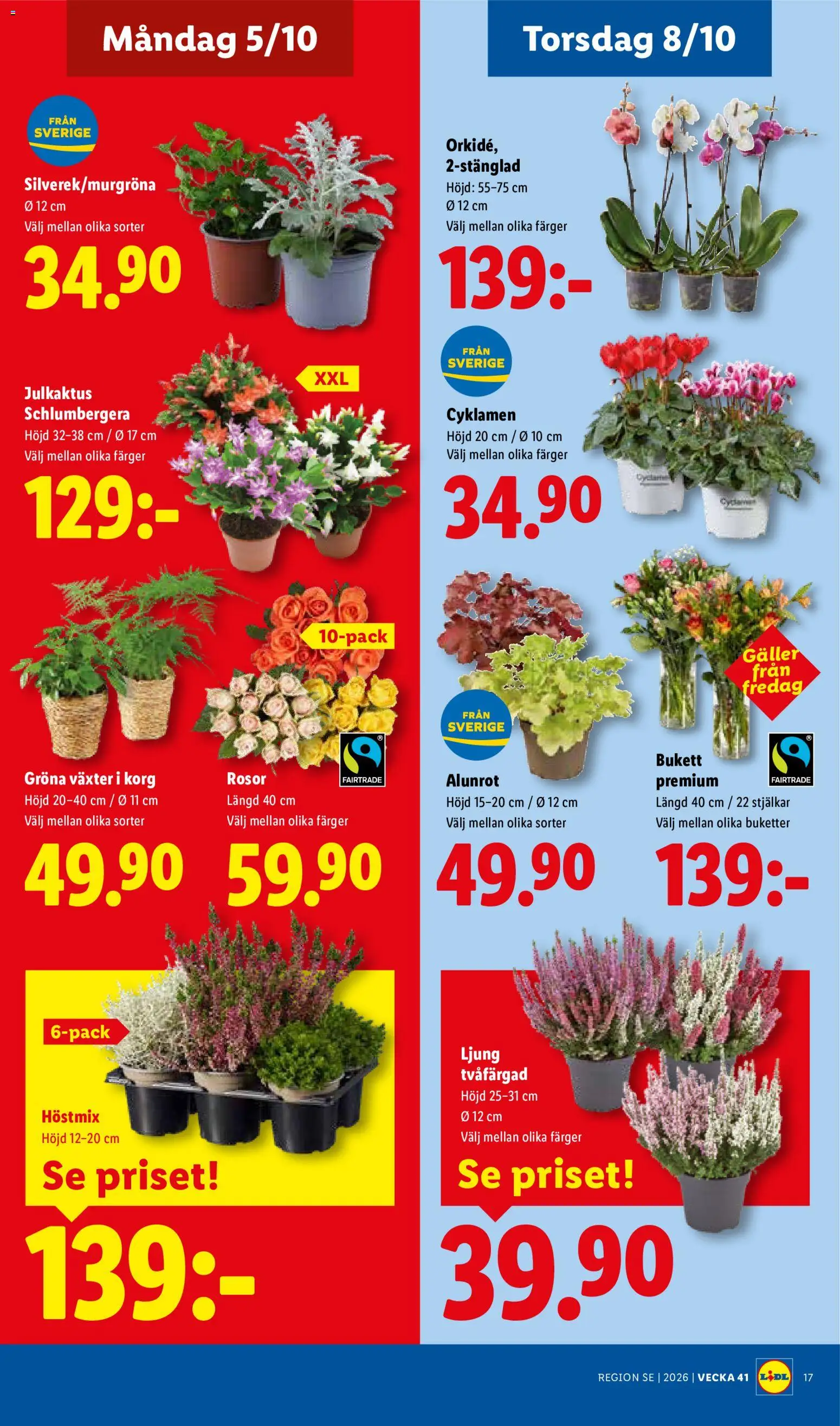 Lidl erbjudanden Reklamblad in Sverige