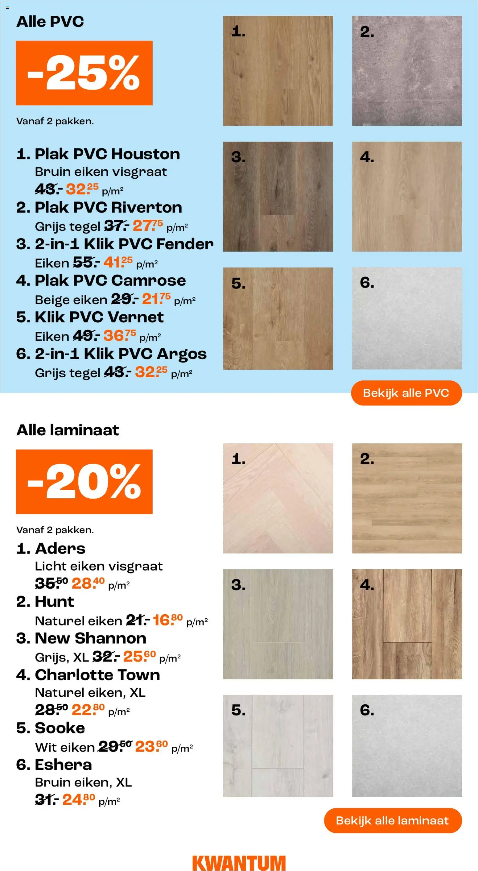 Kwantum folder / publicité Folder in België