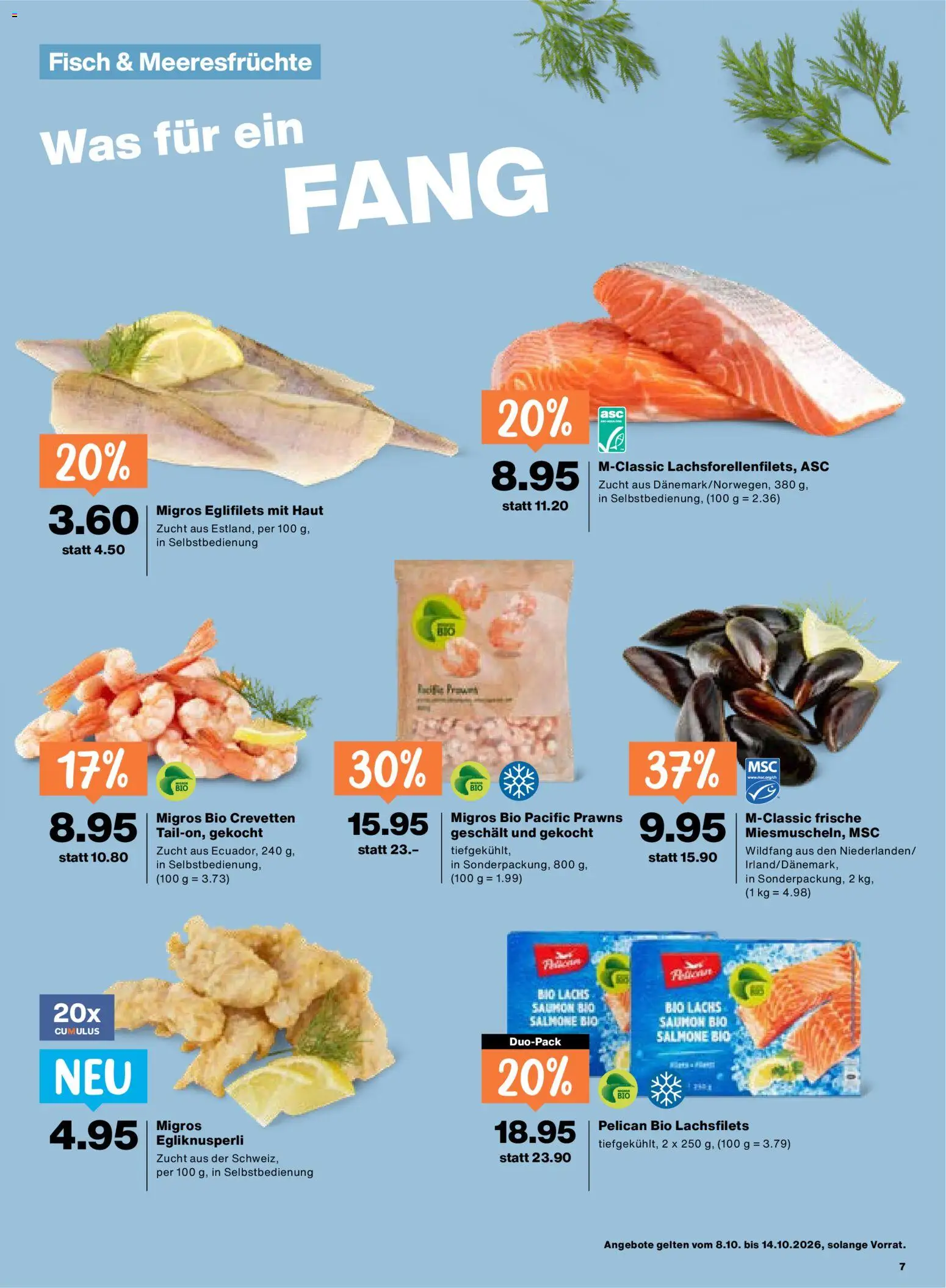 Migros aktionen Prospekt in Schweiz