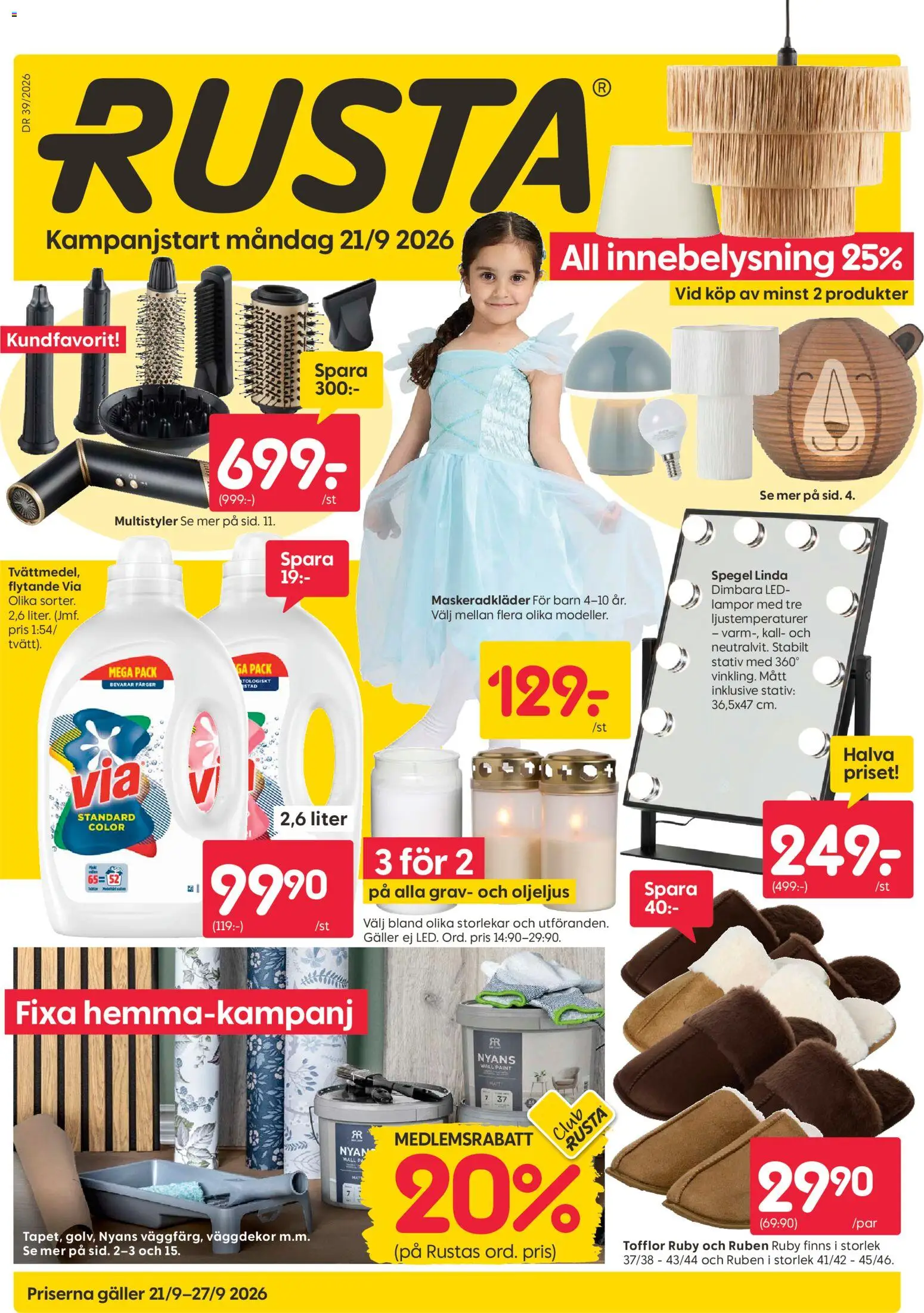 Rusta erbjudanden Reklamblad in Sverige
