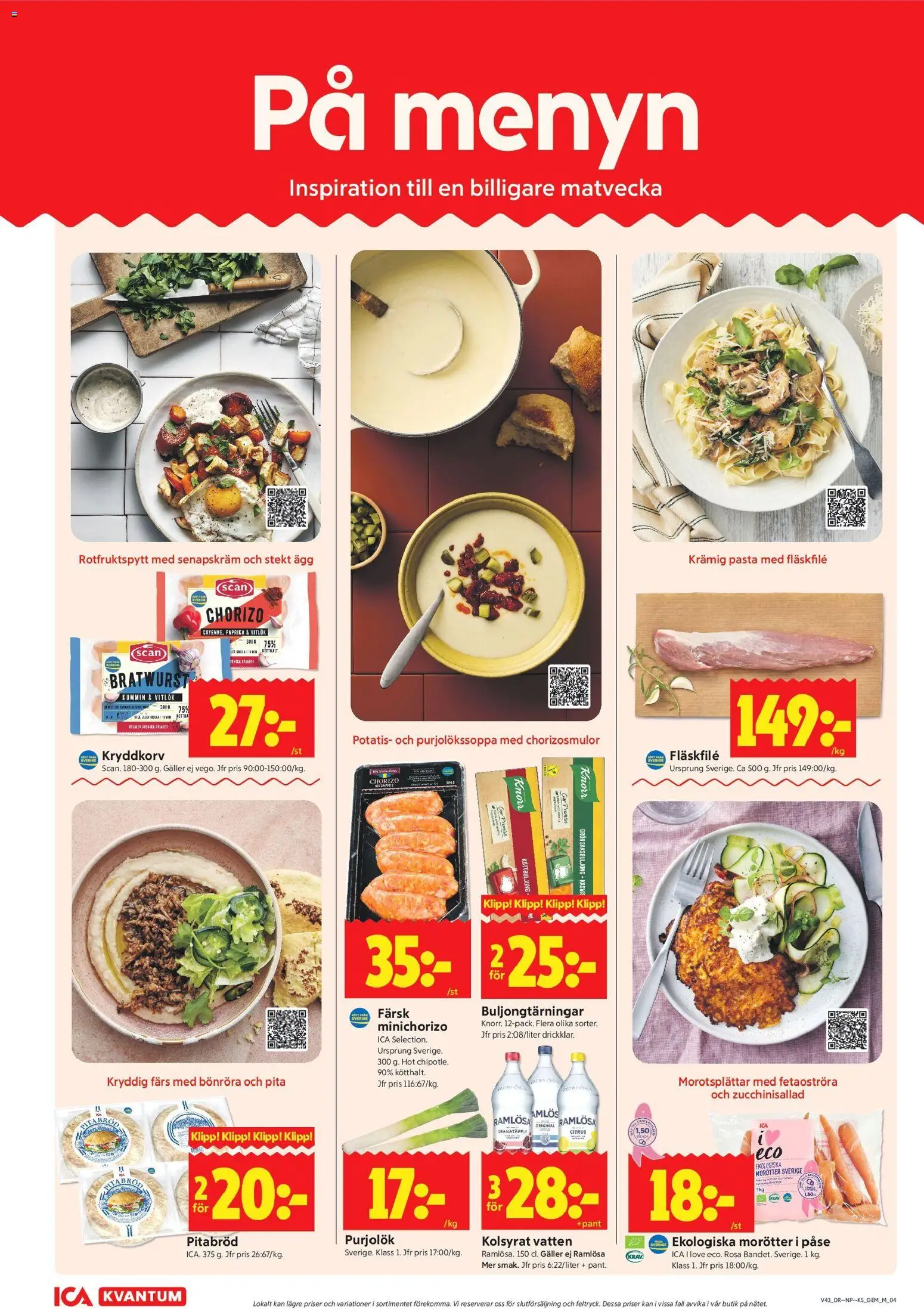 ICA Kvantum erbjudanden Reklamblad in Sverige