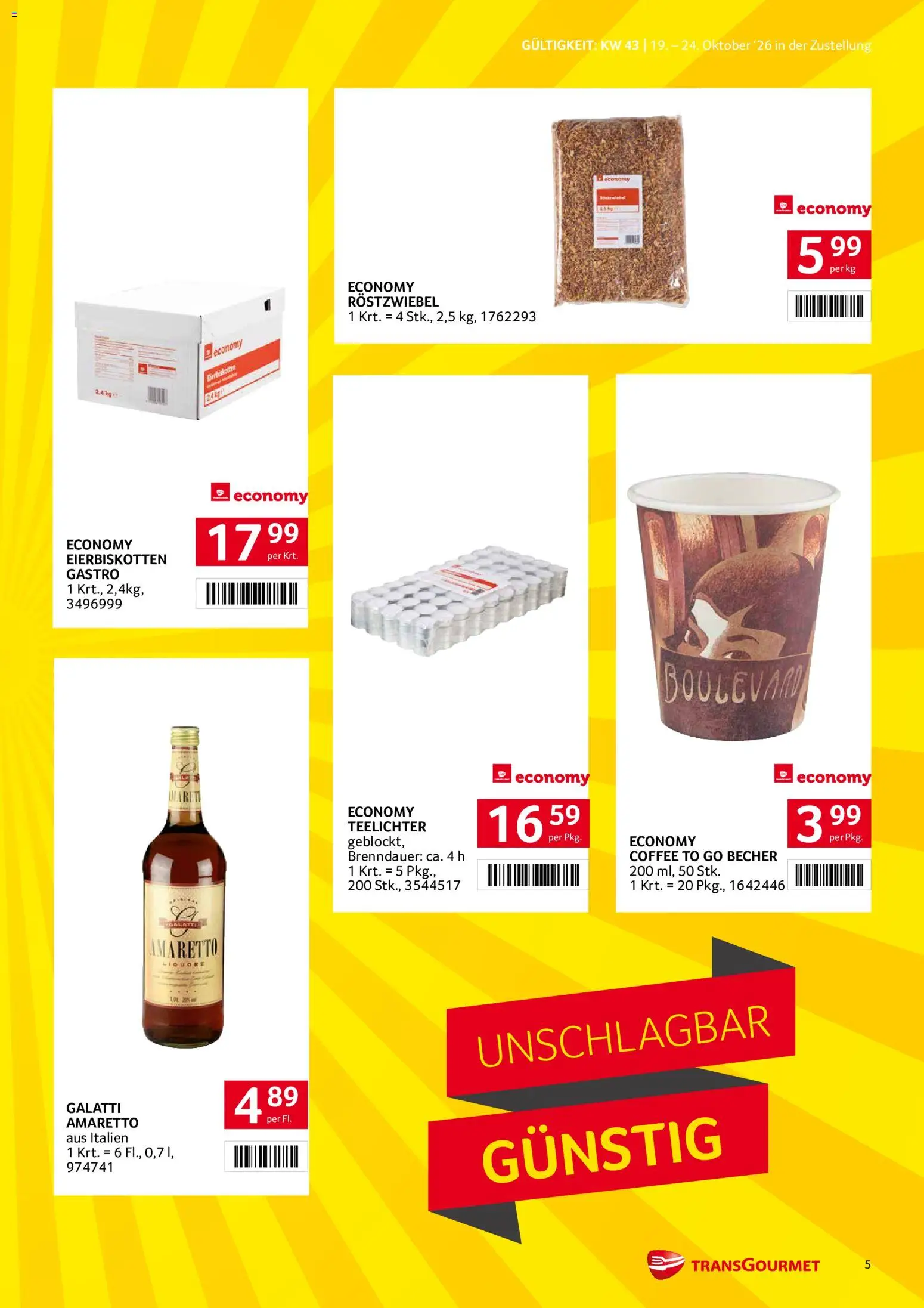 Transgourmet Flugblatt Flugblatt in Österreich