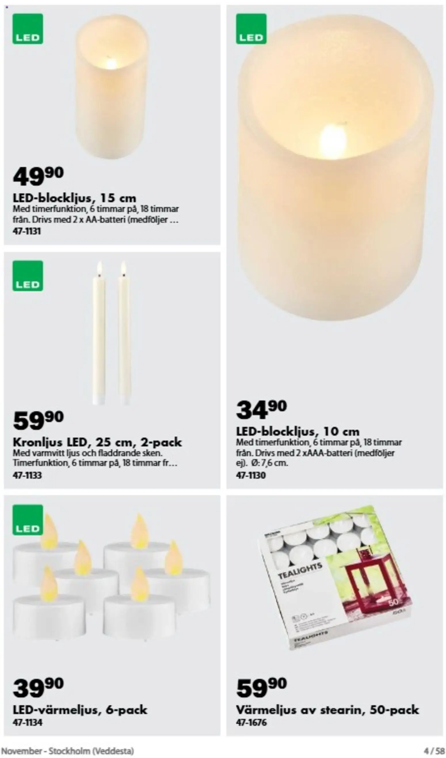 Biltema erbjudanden November Reklamblad in Sverige