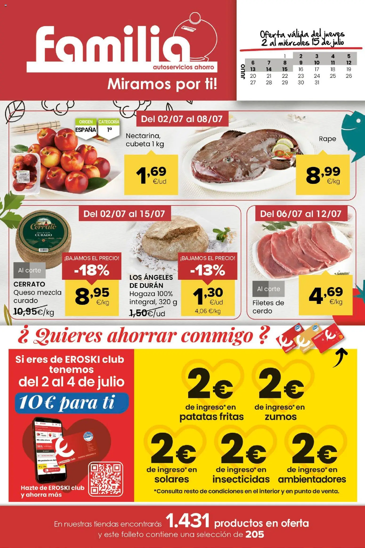 Eroski folleto desde 02/07/2026 | ¿Cómo obtener un descuento limitado? ¡Ahorra hoy mismo! | España